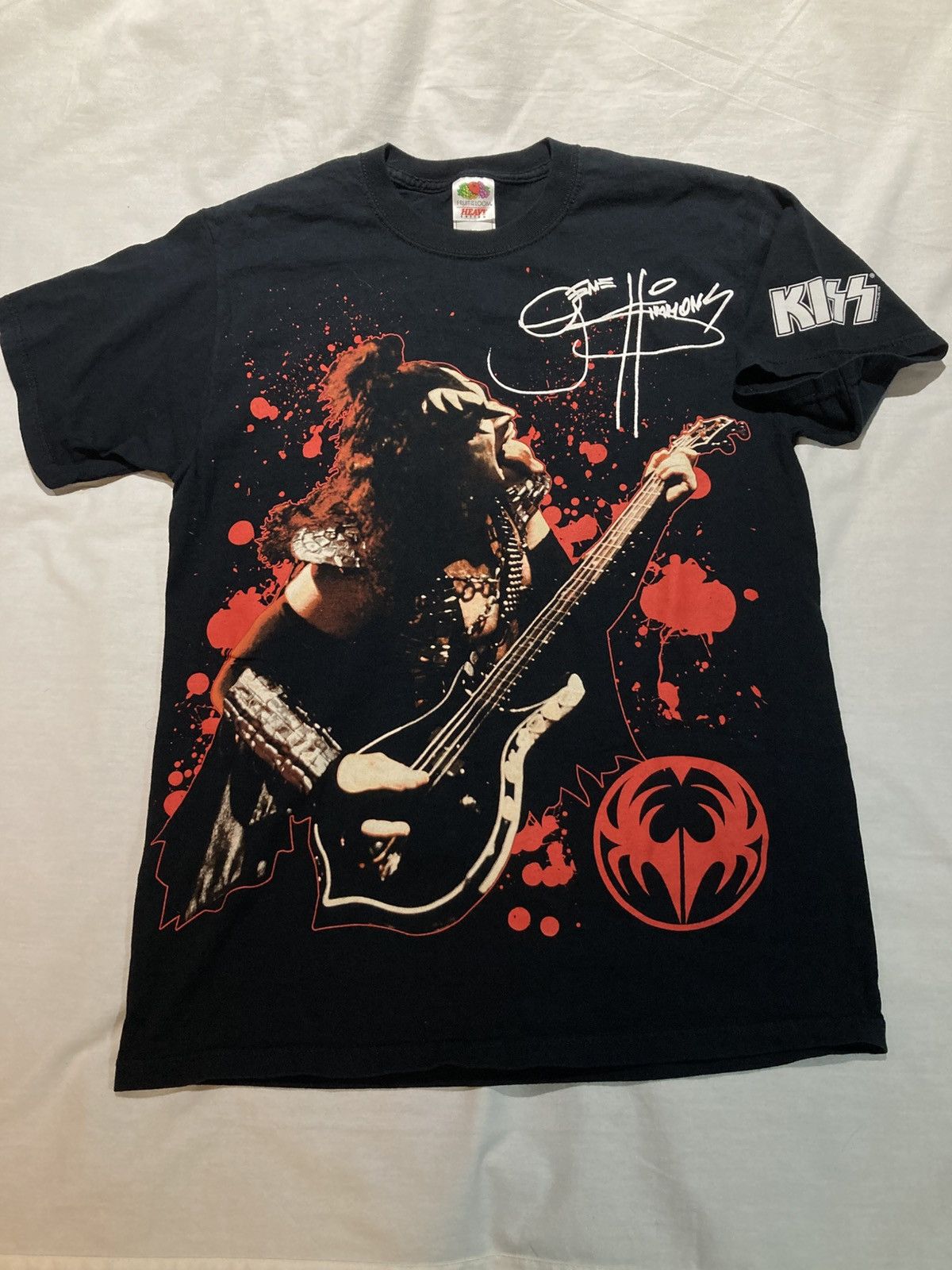 Fruit Of The Loom Vintage Kiss Band Gene Simmons T-shirt, Size Medium Size US M / EU 48-50 / 2 - 1 Thumbnail