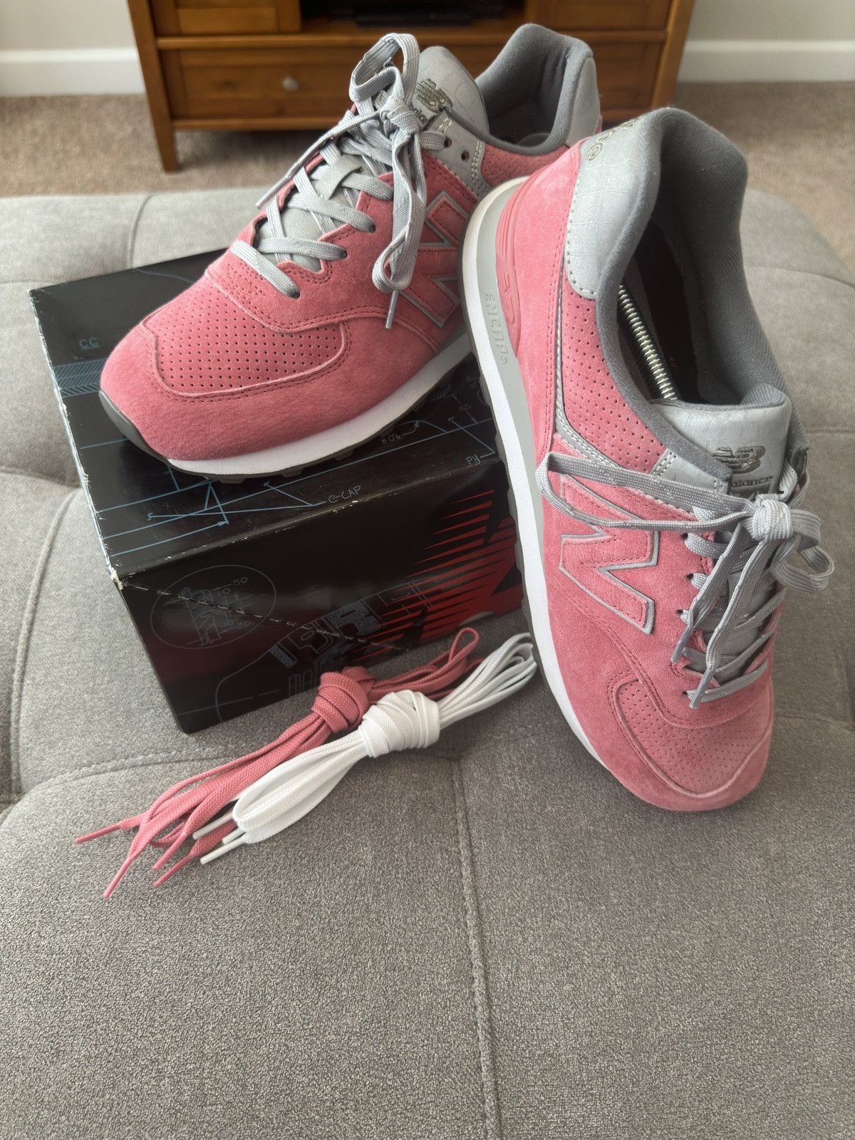 CNCPTS × New Balance Concepts X New Balance 574 - Rose - Size 11 Size US 11 / EU 44 - 1 Thumbnail