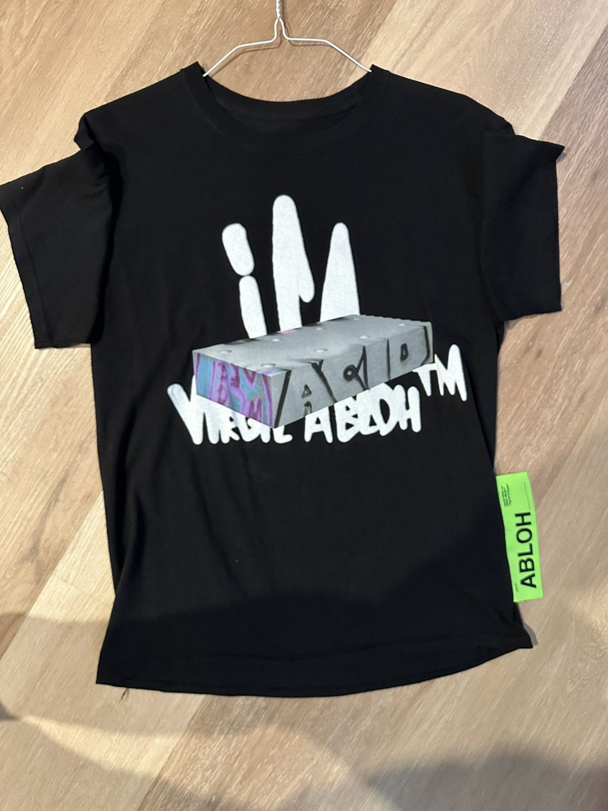 Champion Virgil Abloh ICA Graffiti T-Shirt Size M | Grailed