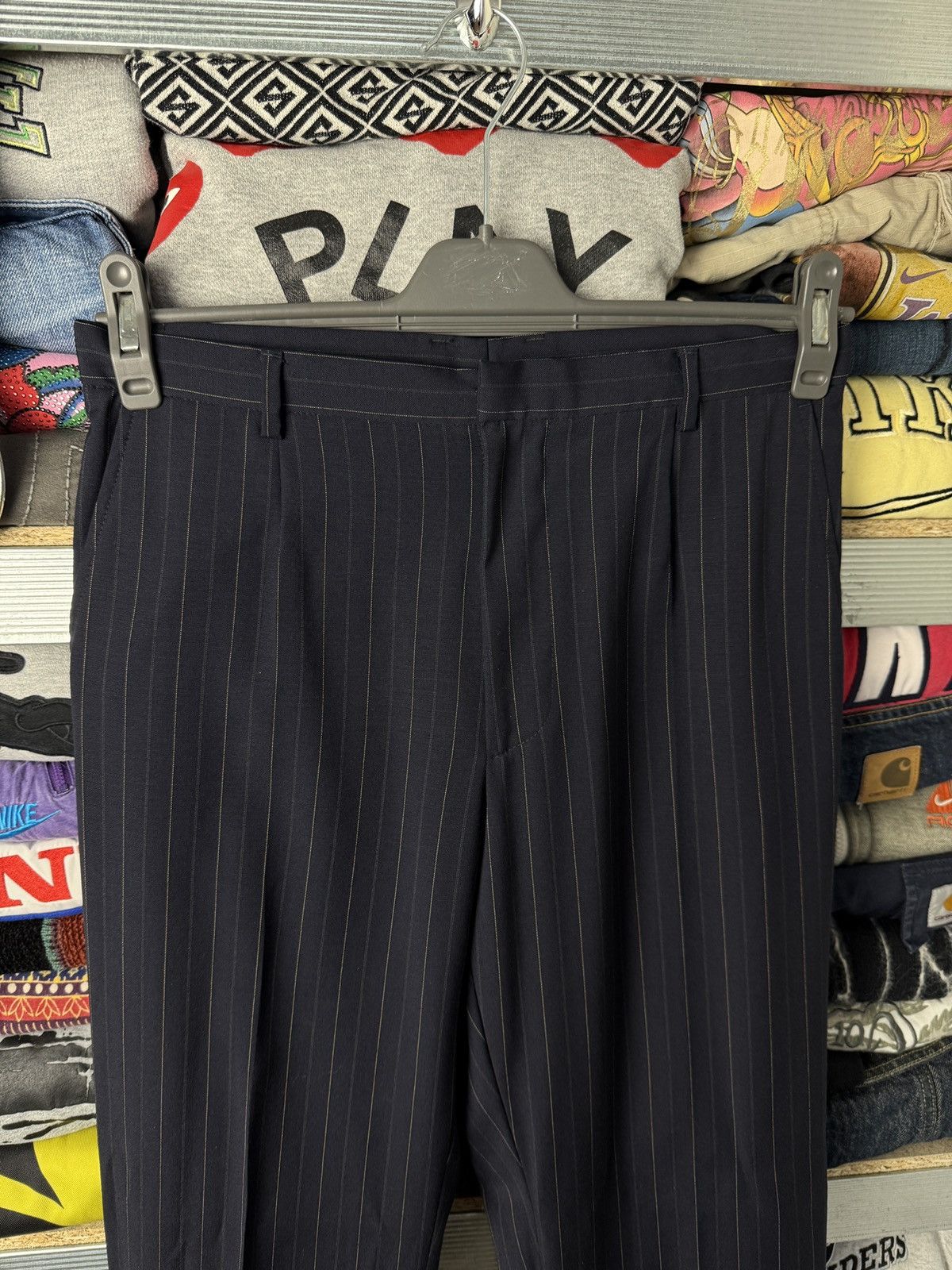 Dolce & Gabbana Dolce & Gabbana Luxury Suit Striped Size 48R - 14 Thumbnail
