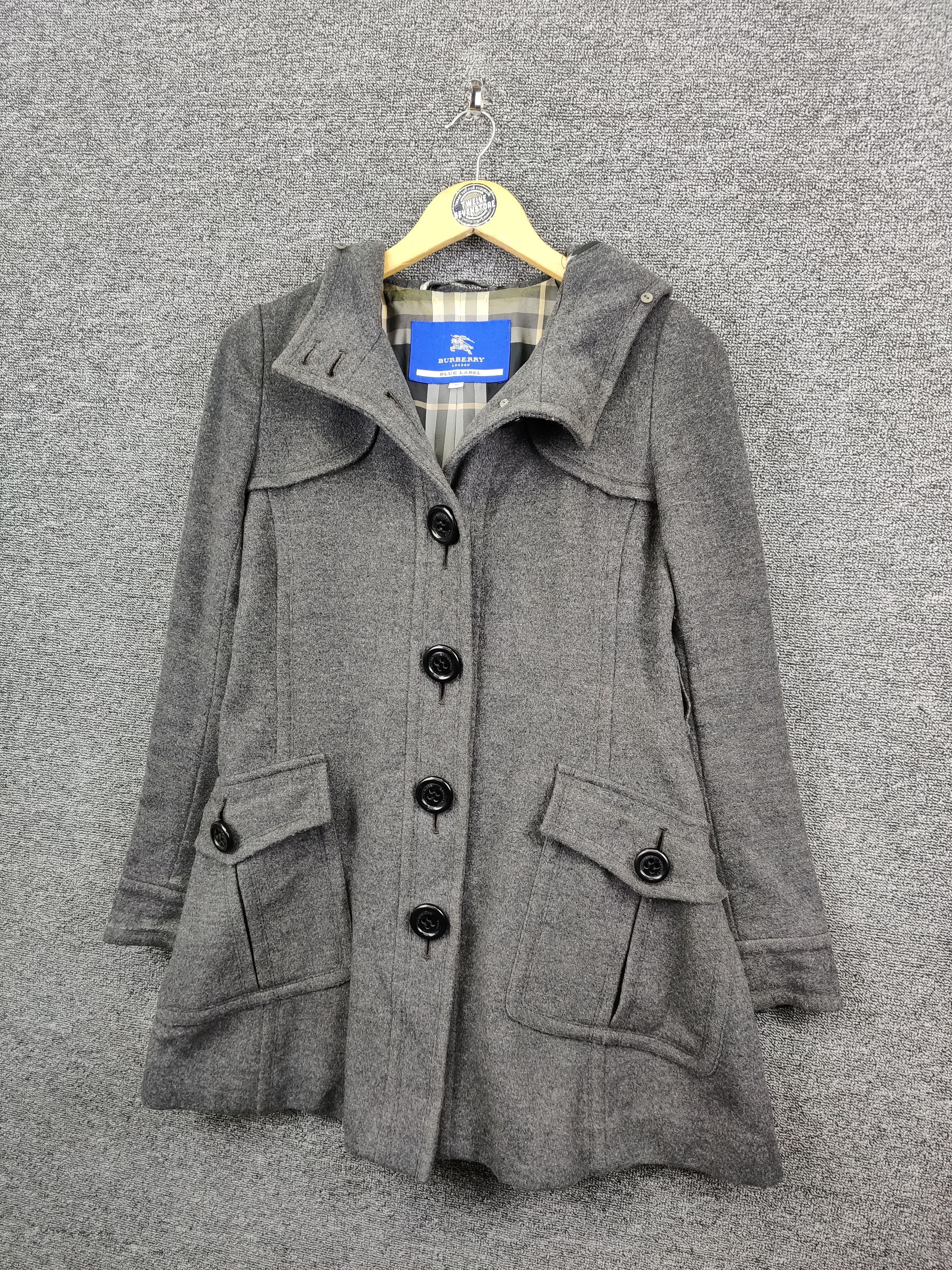 Burberry Burberry London Blue Label Brit Single Breasted Wool Coat Size S / US 4 / IT 40 - 2 Thumbnail