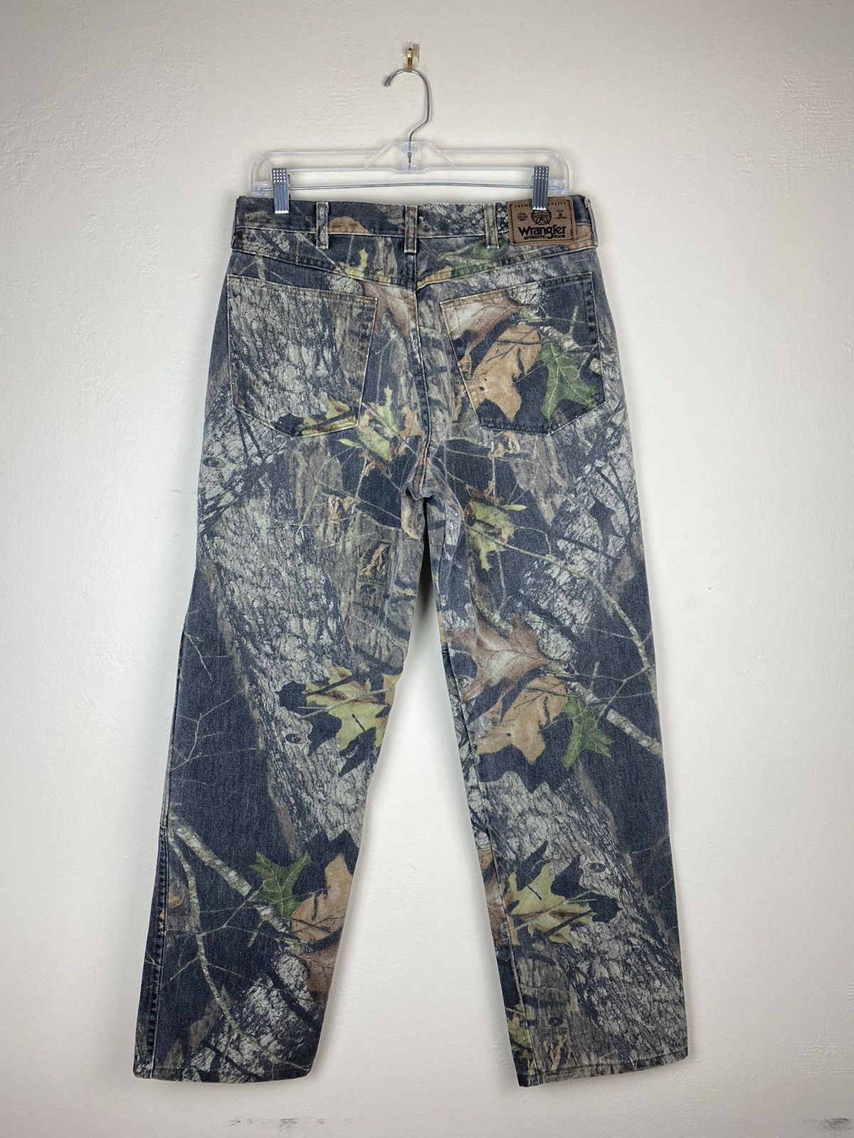 Vintage Faded Wrangler Double Knee Mossy Oak Real Tree y2k