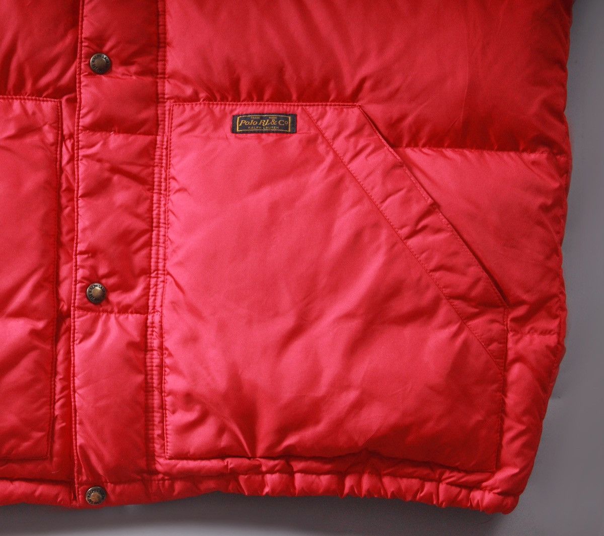Ralph Lauren Polo Ralph Lauren 90s Vintage Red Puffer Jacket Vest 80s XL Size US XL / EU 56 / 4 - 3 Thumbnail