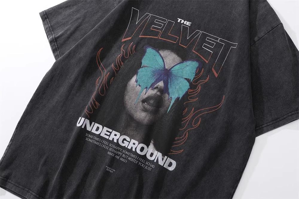 Designer × Japanese Brand Character Print Washed Distressed Loose T-Shirt Size US L / EU 52-54 / 3 - 5 Thumbnail