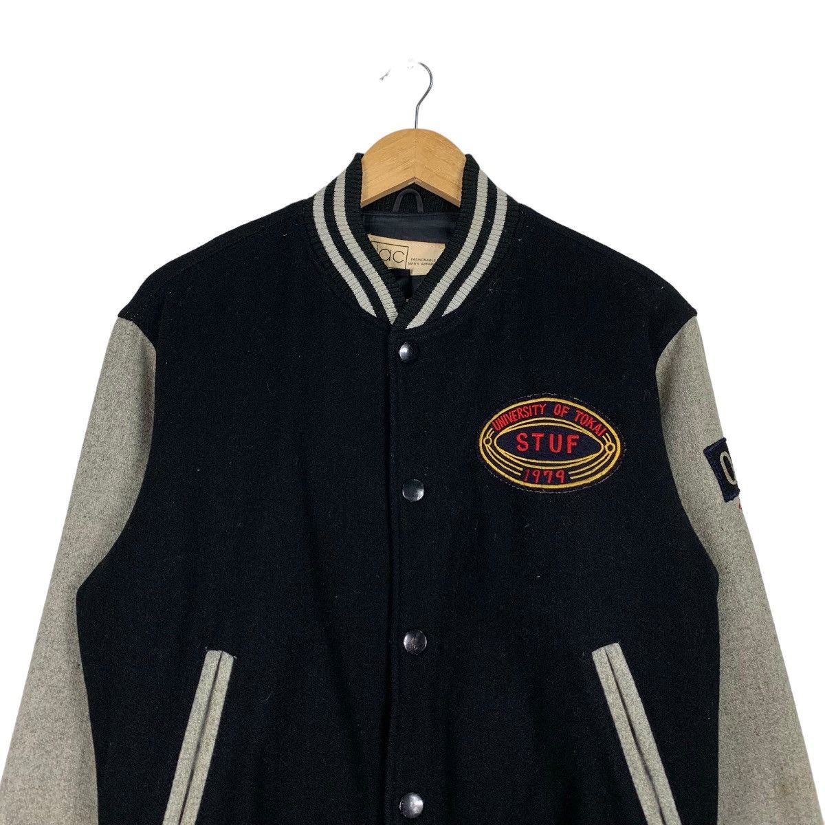 Japanese Brand y.jac UNIVERSITY OF TOKAI Wool Varsity Jacket #1061-C48 Size US L / EU 52-54 / 3 - 2 Thumbnail