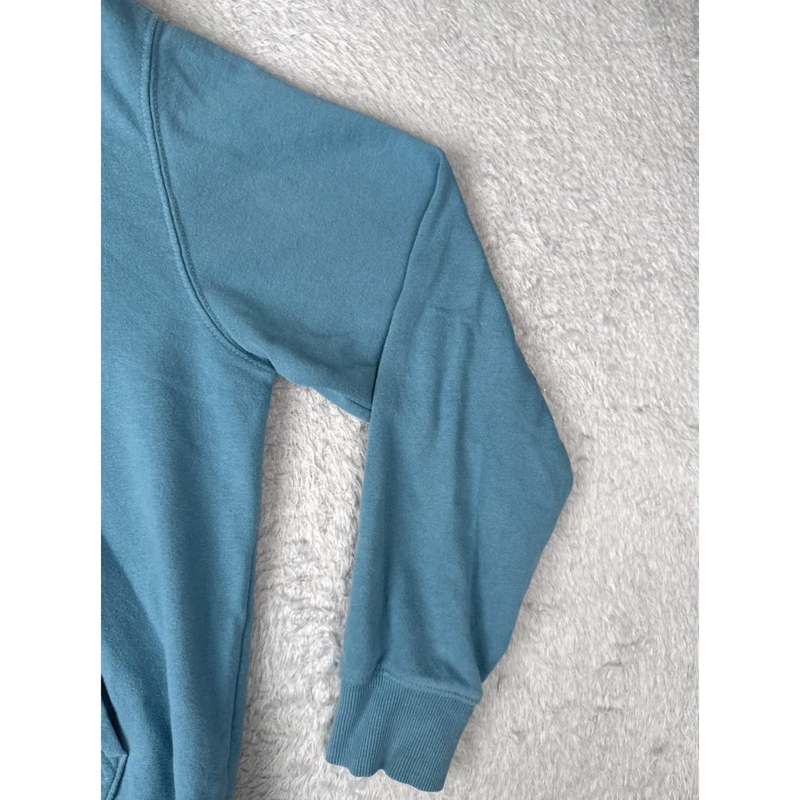 The North Face The North Face Sweatshirt Hoodie Mens Medium Blue Logo Graphic Print Pullover Fleece Knit Jersey Pullover Size US M / EU 48-50 / 2 - 2 Thumbnail