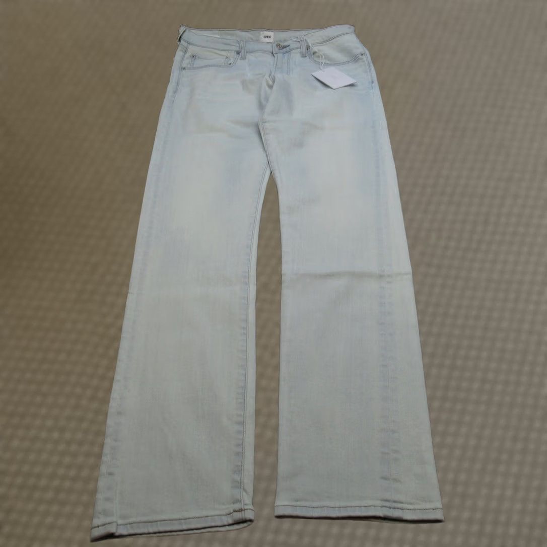 Edwin Edwin Jeans Mens 29X32 Light Wash Flex Thermal Wicking Maddox Straight NEW Size US 29 - 1 Thumbnail