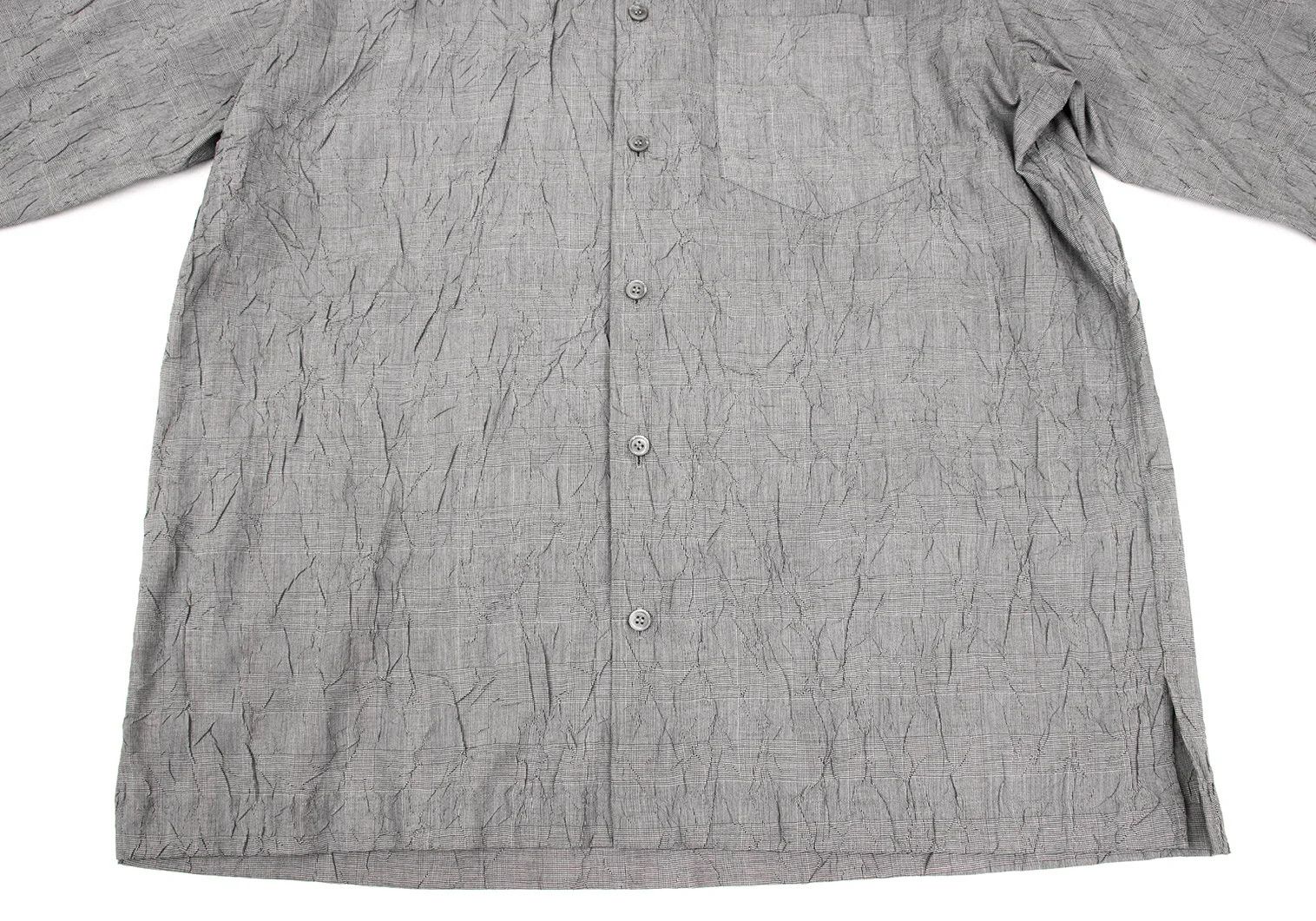 Issey Miyake Gray Glen Check Pleats Shirt for Men Size 4 Size US XL / EU 56 / 4 - 8 Thumbnail