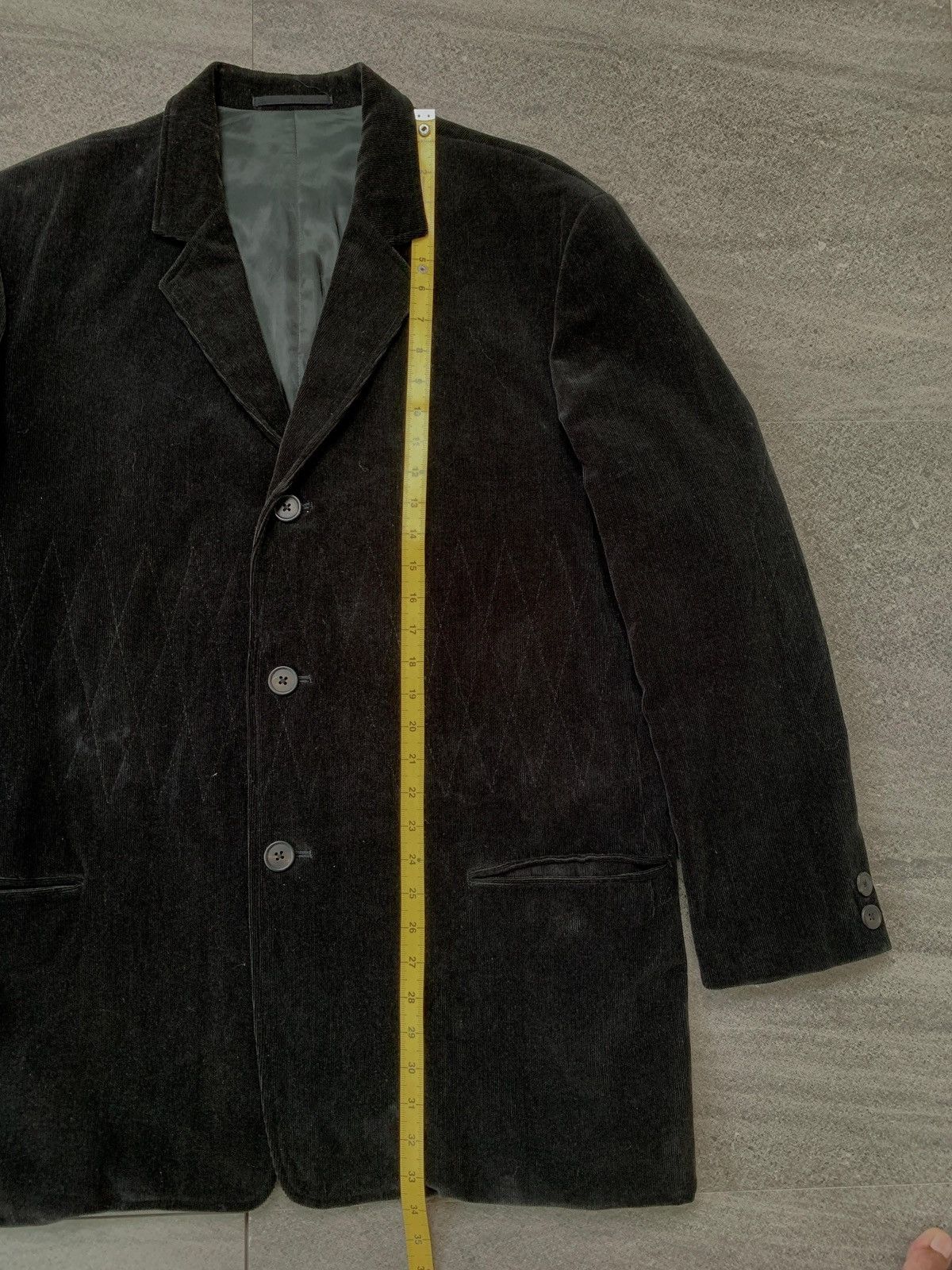 Yohji Yamamoto FREE TAX! Oversized Corduroy Blazer Jacket Size 46L - 10 Thumbnail