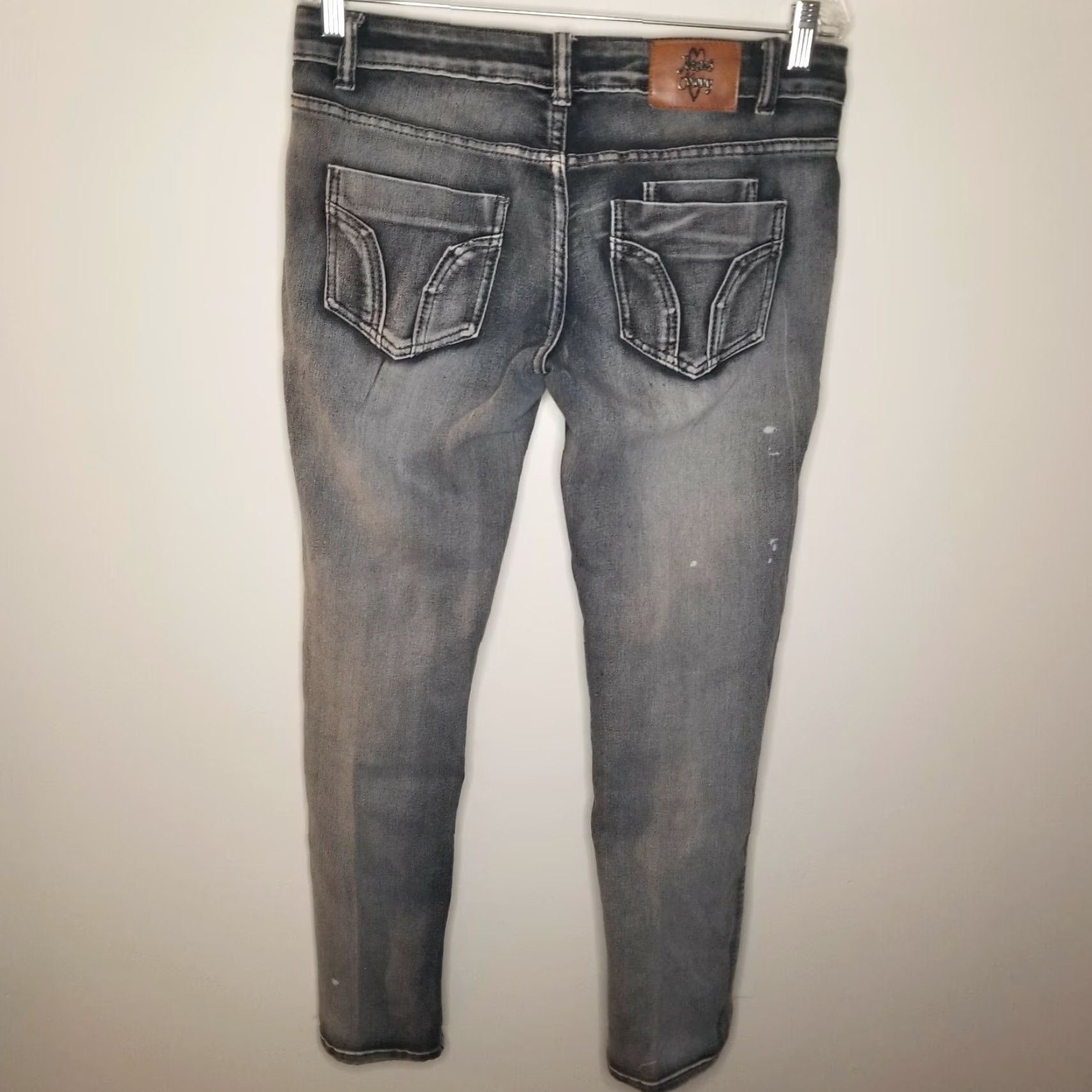 Vintage Jean Colony Womens Jeans Gray Jeggings Size 11 Size 32" / US 10 / IT 46 - 4 Thumbnail
