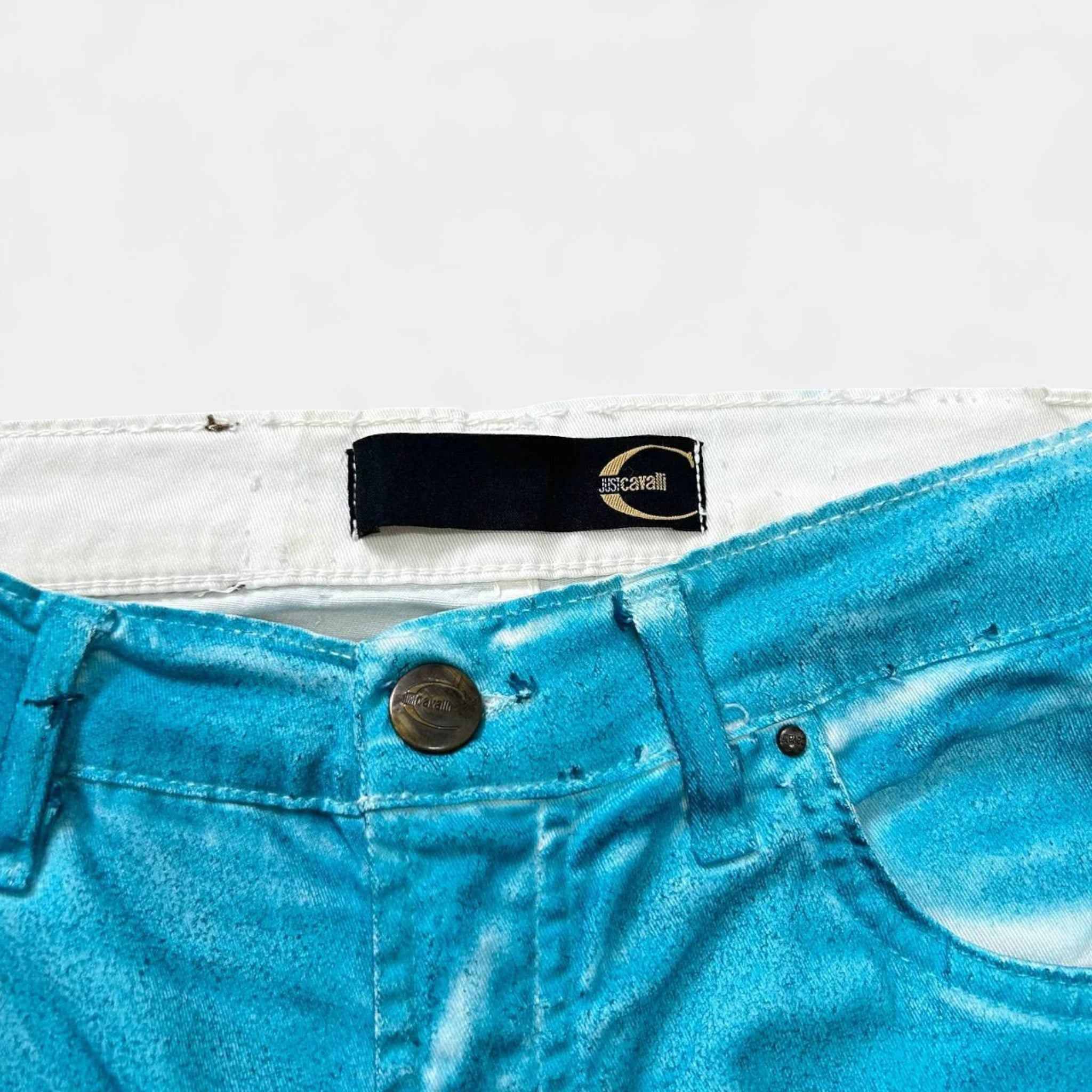 Just Cavalli Just Cavalli Flared Blue Denim Jeans Size 27" / US 4 / IT 40 - 4 Thumbnail