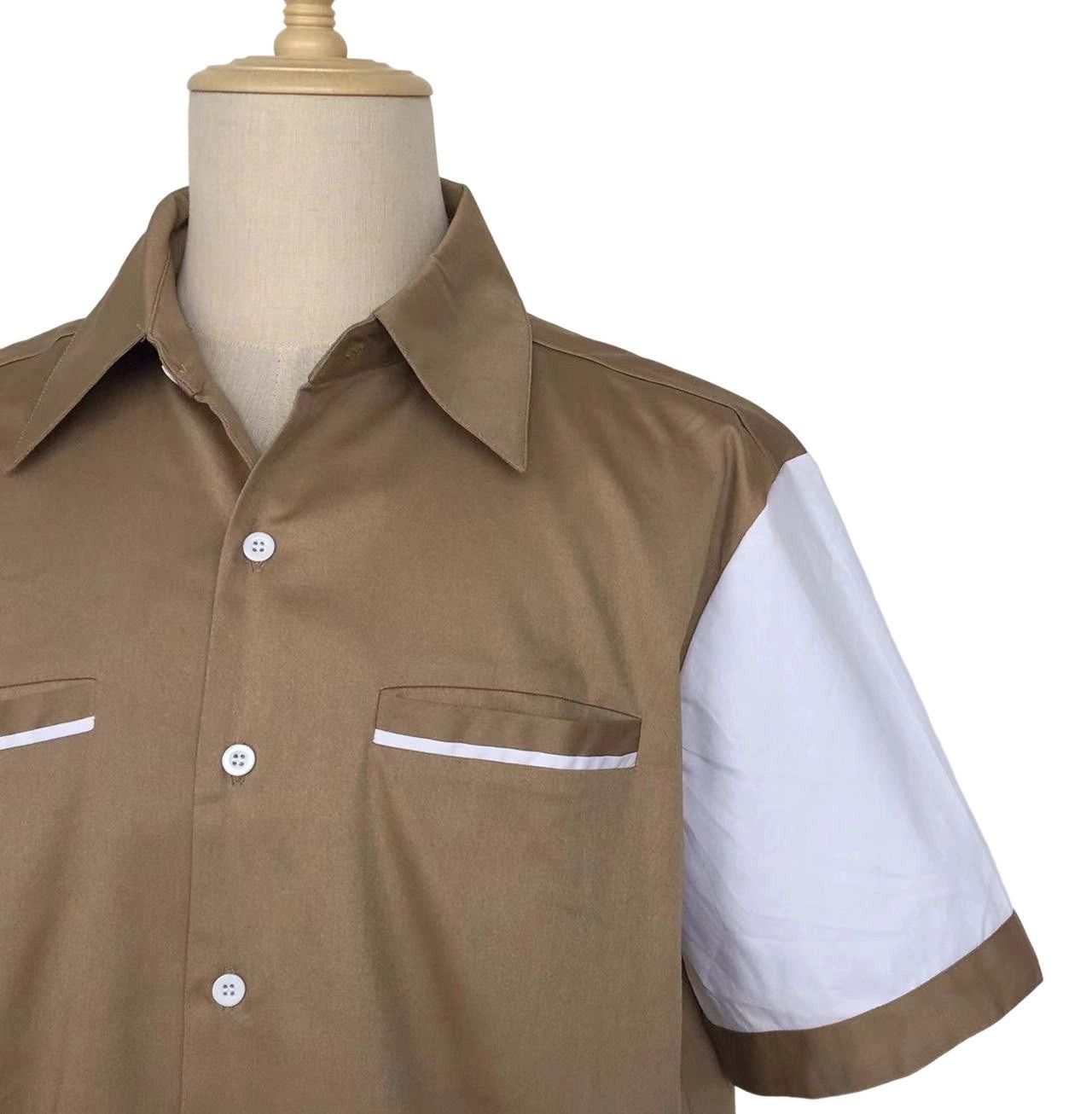 Other Vintage Shirt Short Sleeve Men Clothes Coffee Size US XXL / EU 58 / 5 - 5 Thumbnail