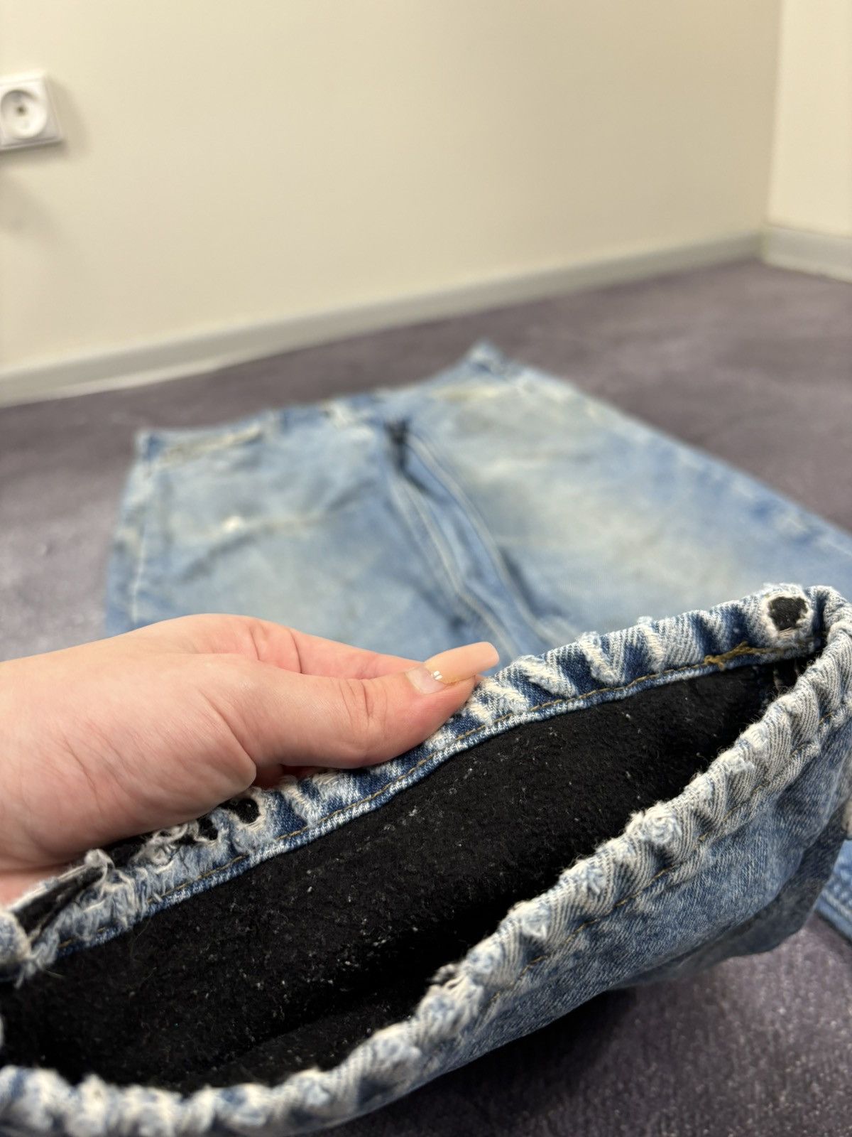 Carhartt Vintage 90s Carhartt Blue Denim Insulated Hype Baggy Jeans Size US 34 / EU 50 - 13 Thumbnail
