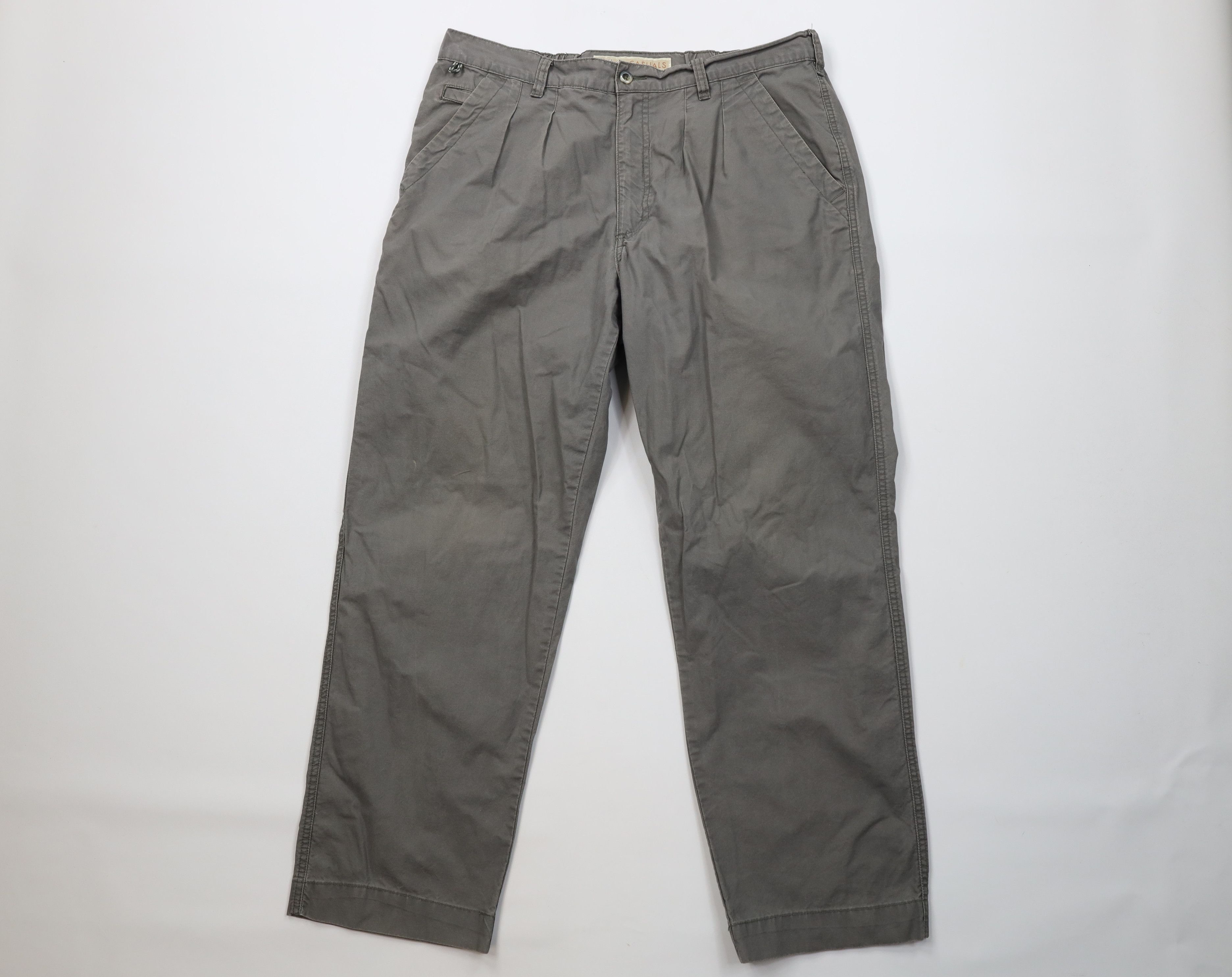 Cabelas Vintage Cabelas Wide Leg Trekking Hiking Pants Green Cotton Size US 36 / EU 52 - 1 Thumbnail
