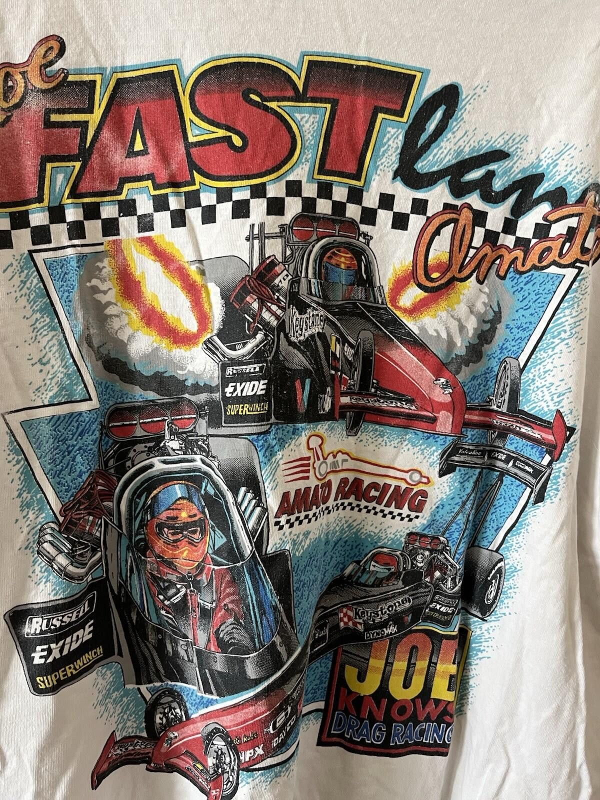 Fruit Of The Loom VTG Joe Amato NHRA Top Fuel Dragster Tee XXL USA⁠ Size ONE SIZE - 7 Thumbnail