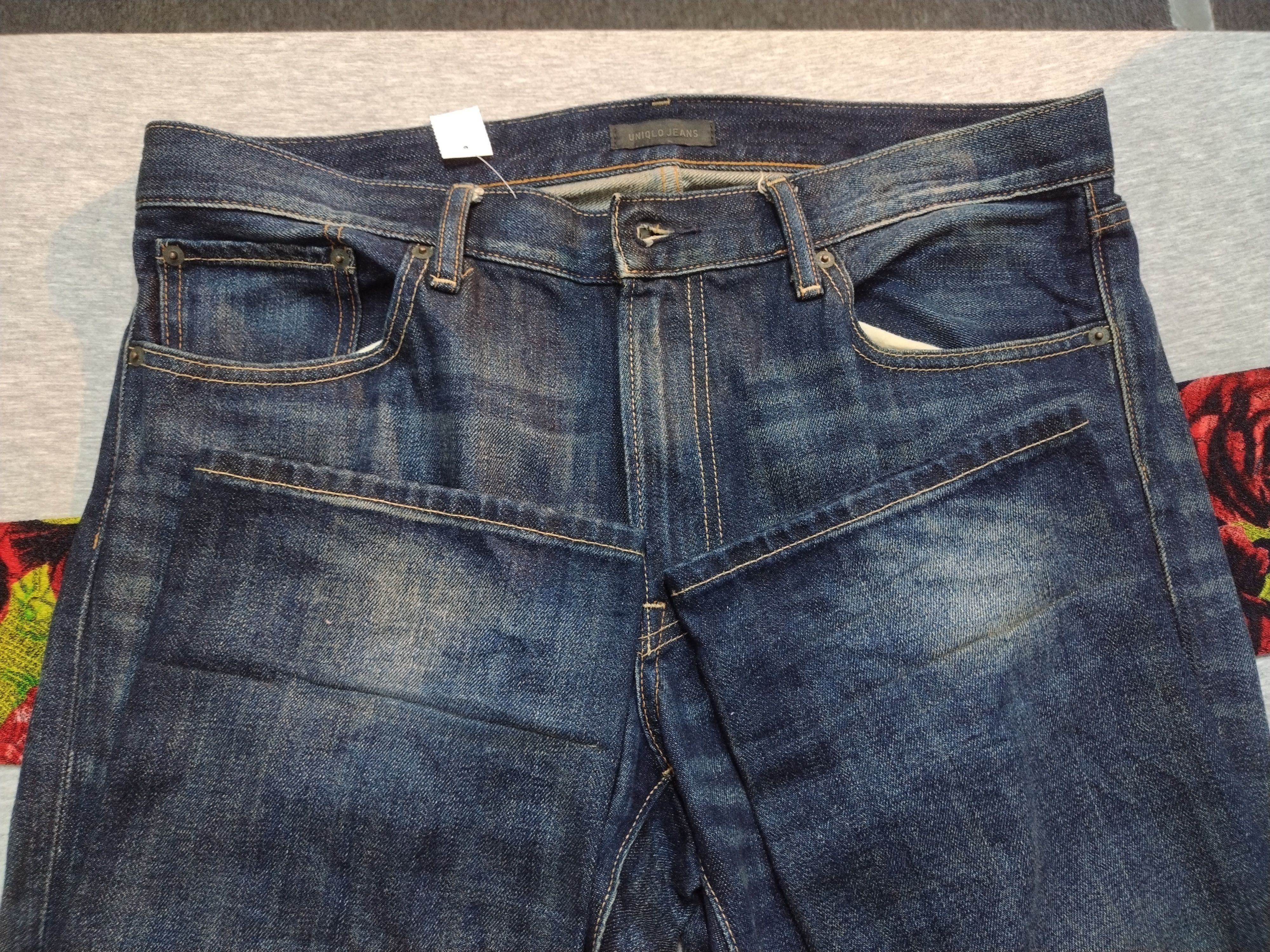 Japanese Brand × Jun Takahashi × Uniqlo Big Size Uniqlo Nice Faded Patina Regular Fit Jeans Size US 40 / EU 56 - 9 Thumbnail