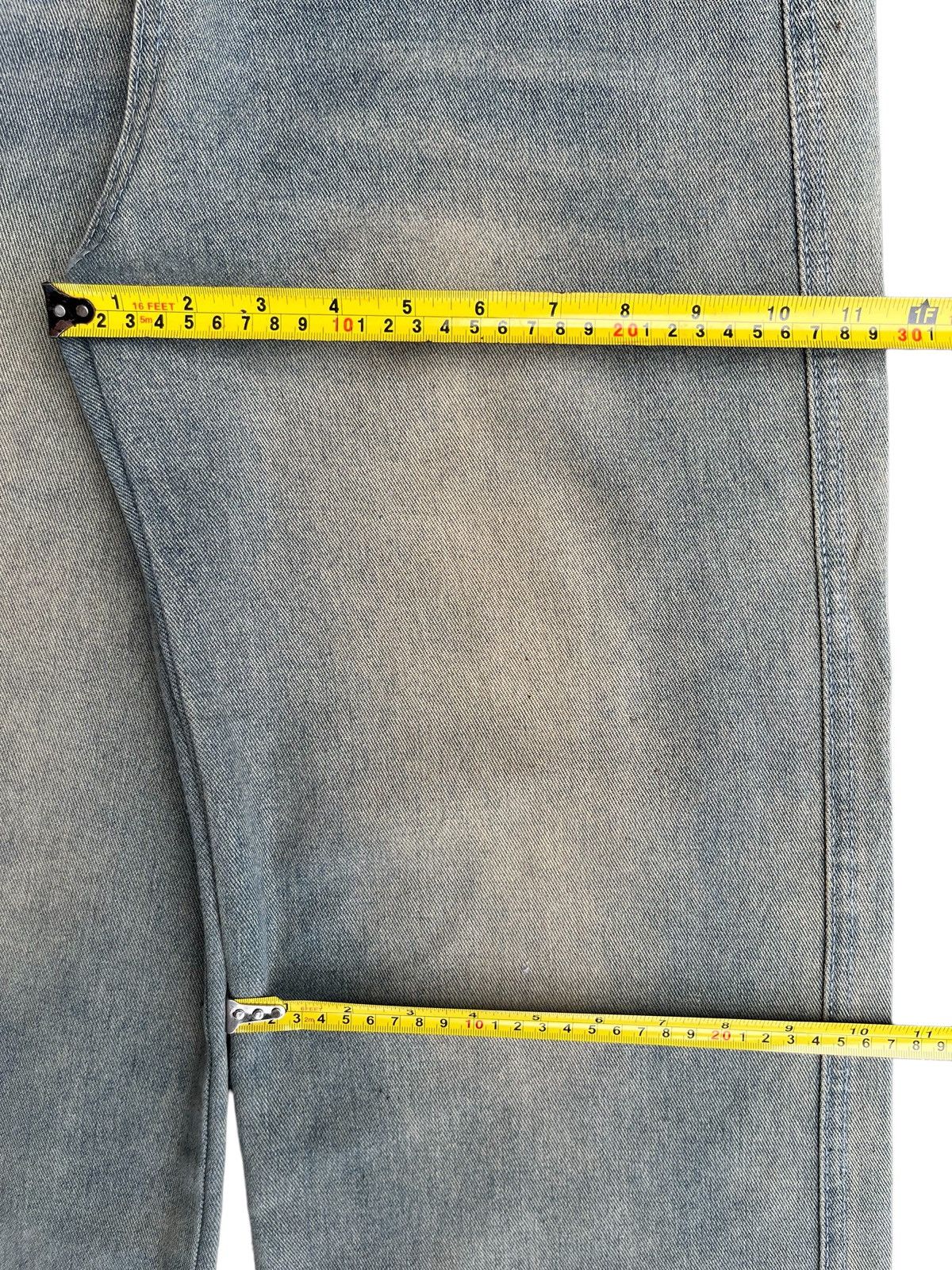 Other Vintage Y2K Japanese Brand Wide Leg Grey Mud Washed Jeans Size 25" / US 0 / IT 36 - 11 Thumbnail