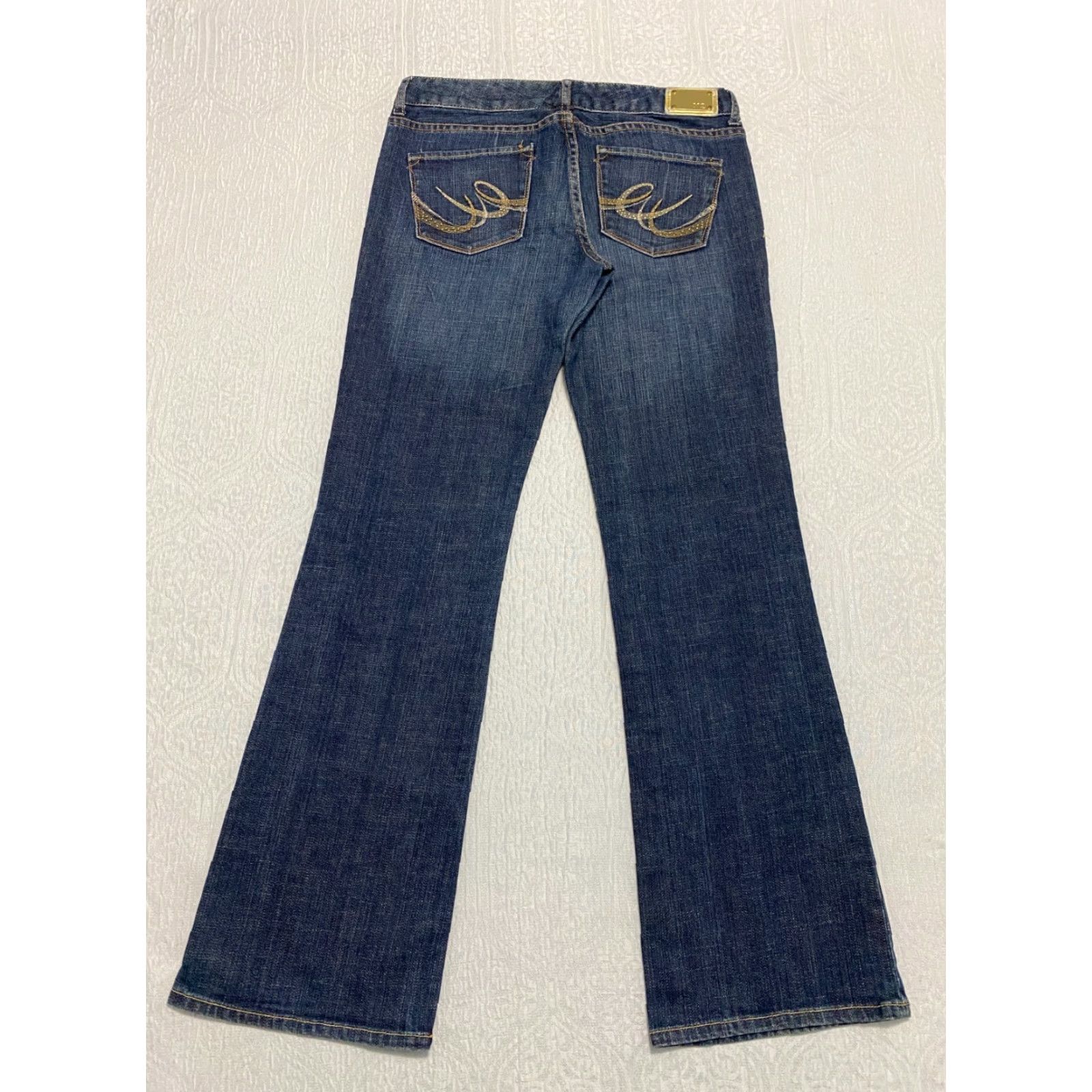 Vintage X2 Quality Denim Jeans Bootcut 5-Pocket Pockets Womens Size 8 Blue Denim Embroidered Stella Emerging Size 24" / US 00 / IT 34 - 2 Thumbnail