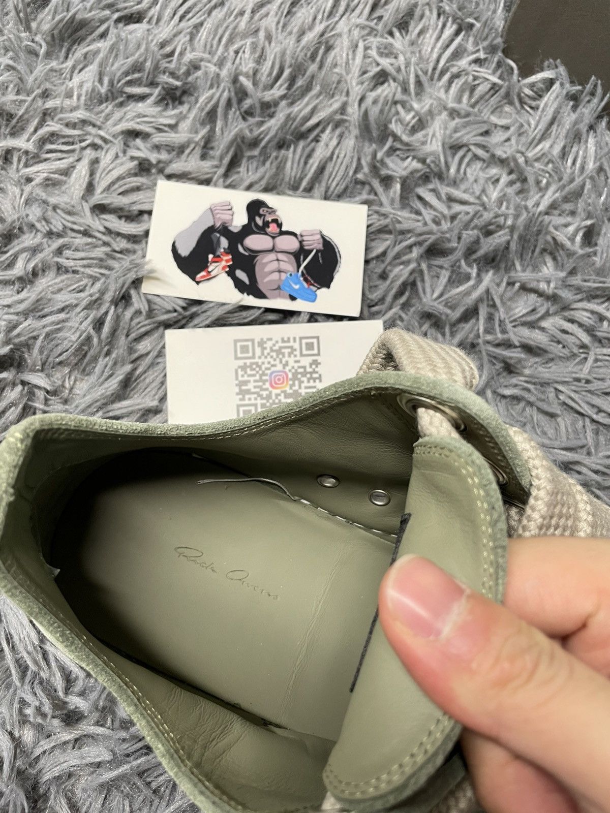 Rick Owens Rick Owens Ramone Low Jumbo Lace Celadon/Milk Size US 8 / EU 41 - 8 Thumbnail