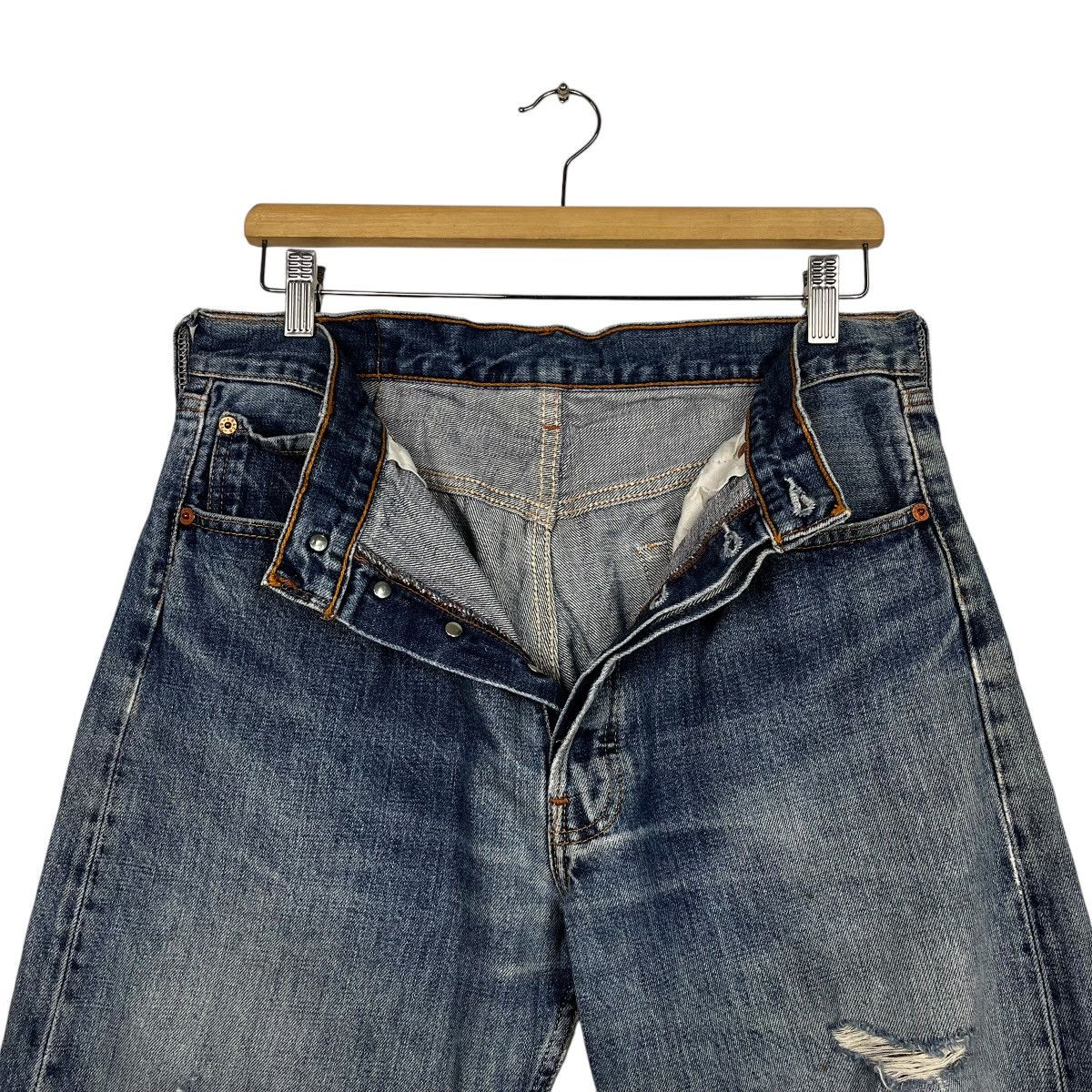 Levi's Vintage Y2k Levis Lot 501 Distressed Denim Jeans Size US 32 / EU 48 - 15 Thumbnail