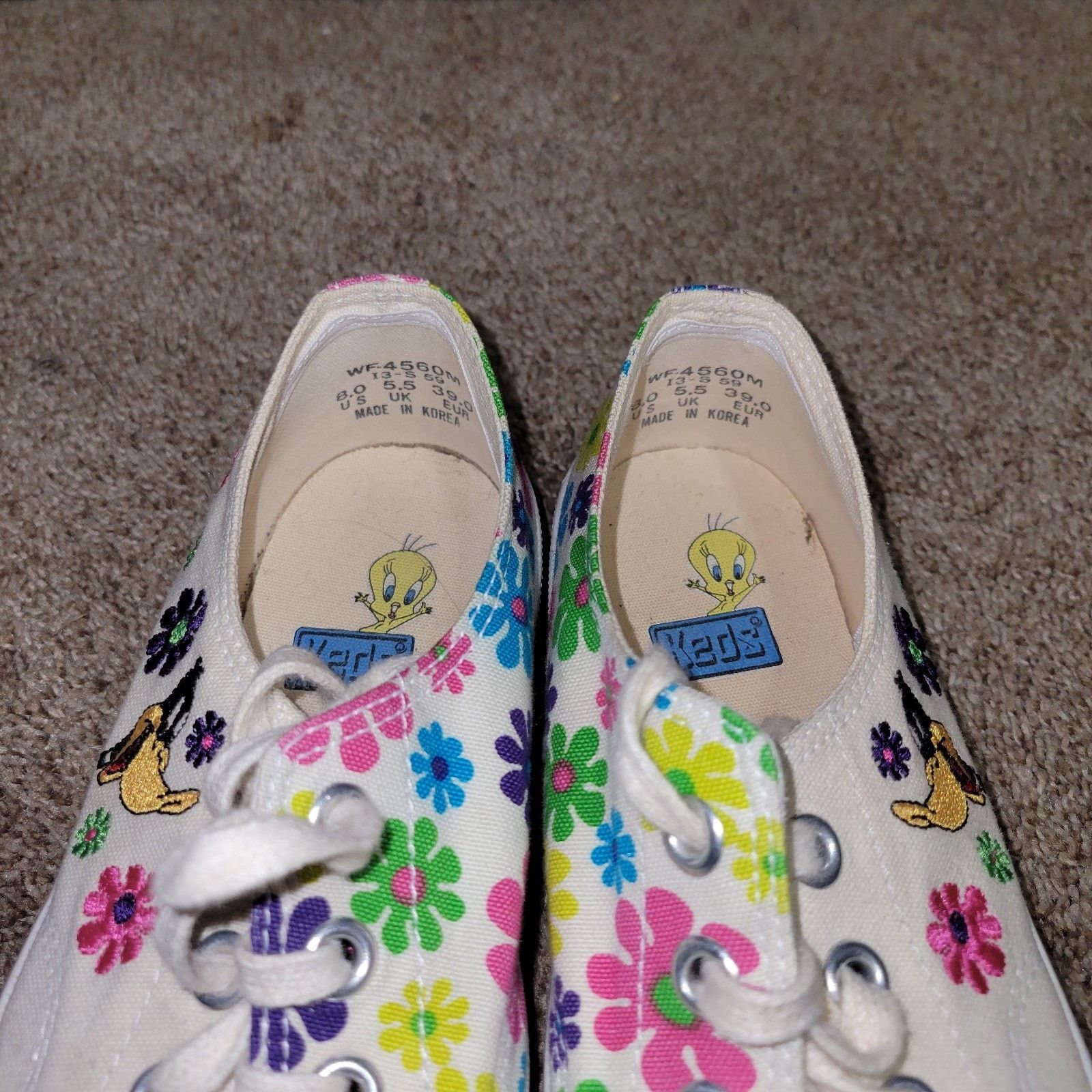 Keds Vintage Women's 90's Daffy Duck Keds SZ 8 Size US 8 / IT 38 - 10 Thumbnail