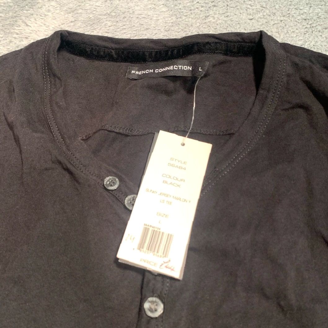 French Connection French Connection Black Long Sleeve Top L Regular Men Size Black Long Sleeve Top Size US L / EU 52-54 / 3 - 3 Thumbnail