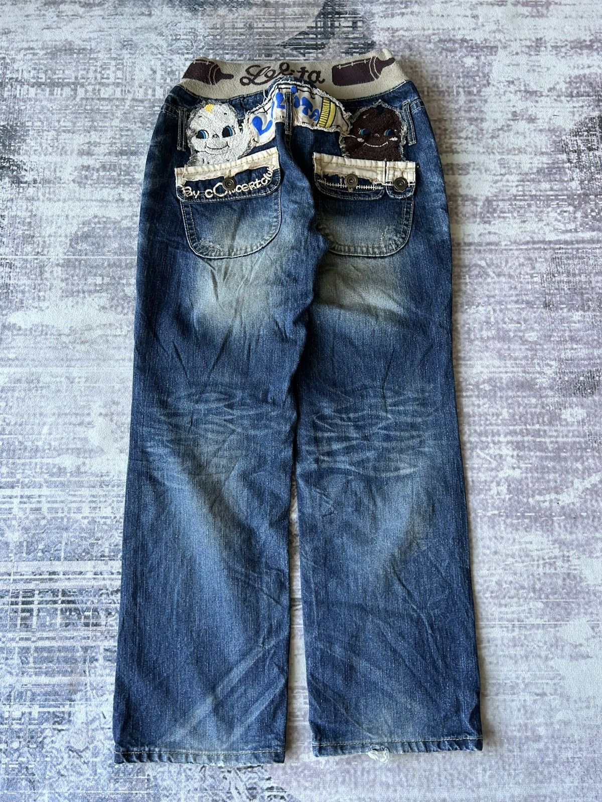 If Six Was Nine Lolita Cute Baby Jeans Size US 27 - 2 Thumbnail