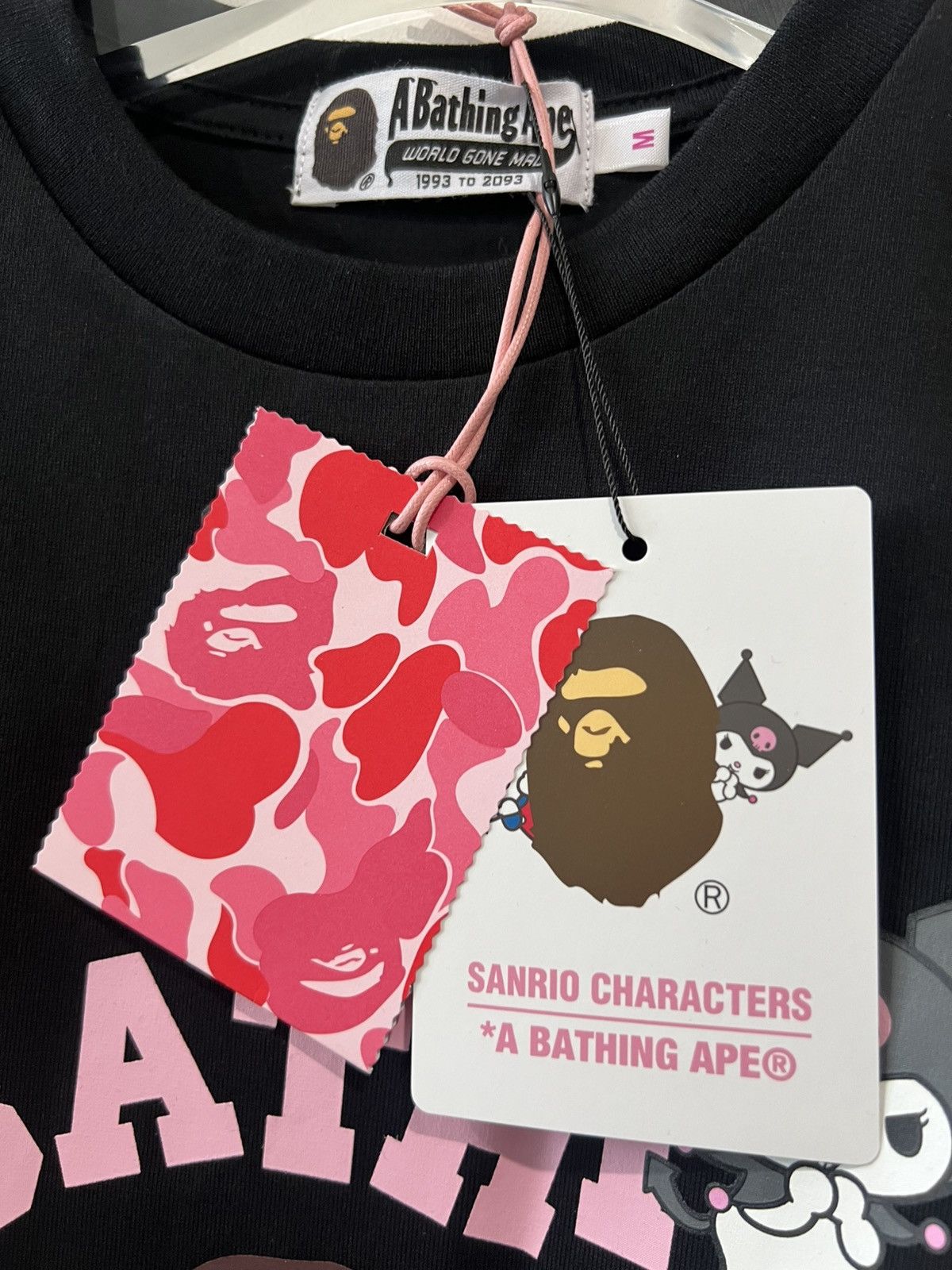 Bape x Sario Characters Kuromi College Mini Tee