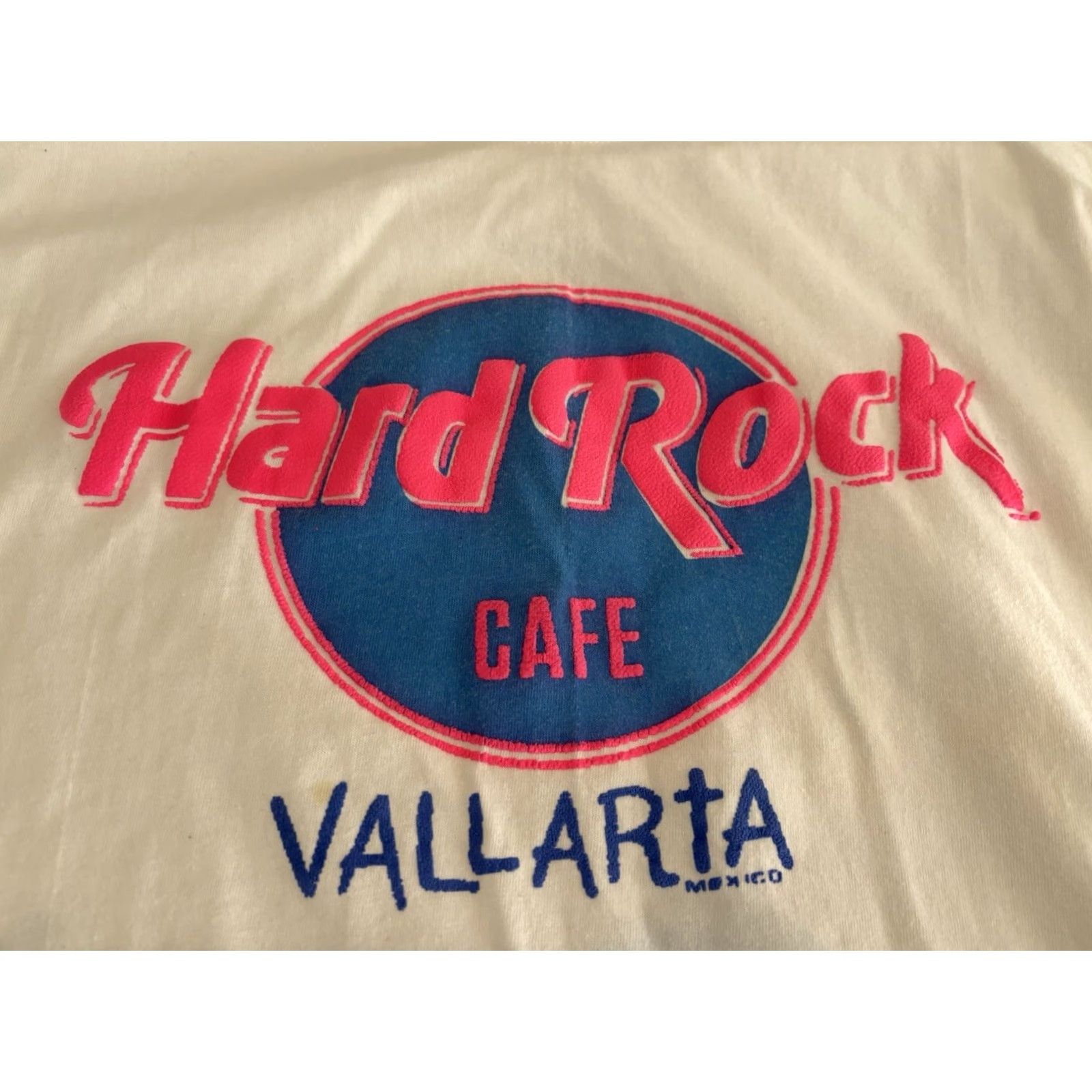 Hard Rock Cafe VINTAGE Hard Rock Cafe T-Shirt White Mexico Single Stitch Mens L Crew Neck Short Sleeve Puerto Vallarta Size US L / EU 52-54 / 3 - 2 Thumbnail