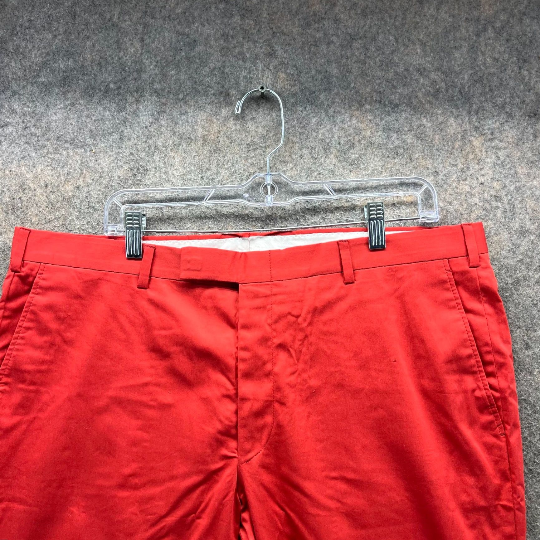 Vintage Maus & Hoffman Dress Pants Mens 38 Regular Red Slacks Flat Front Cotton Blend Dress Pants Mens 38 Regular Red Size US 38 / EU 54 - 7 Thumbnail