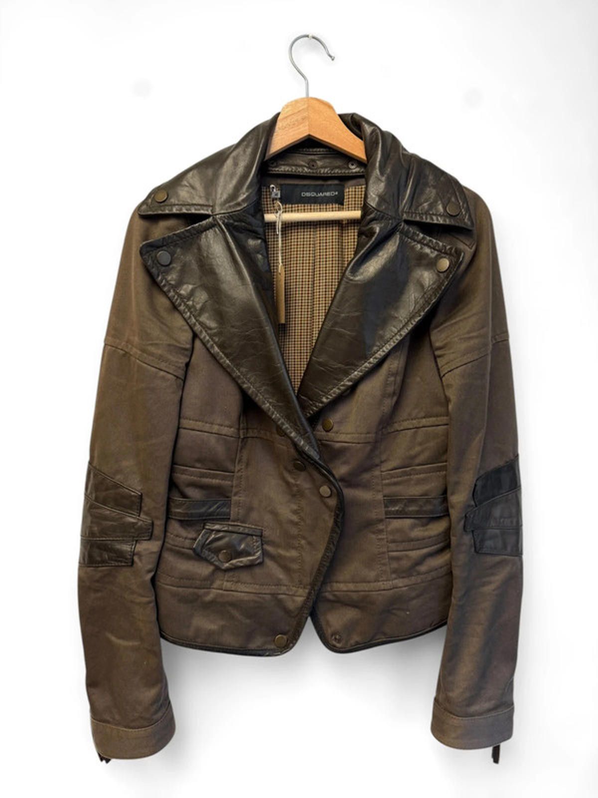 Dsquared2 Dsquared2 Leather Blazer Bomber Jacket 46 Small Size S / US 4 / IT 40 - 1 Thumbnail