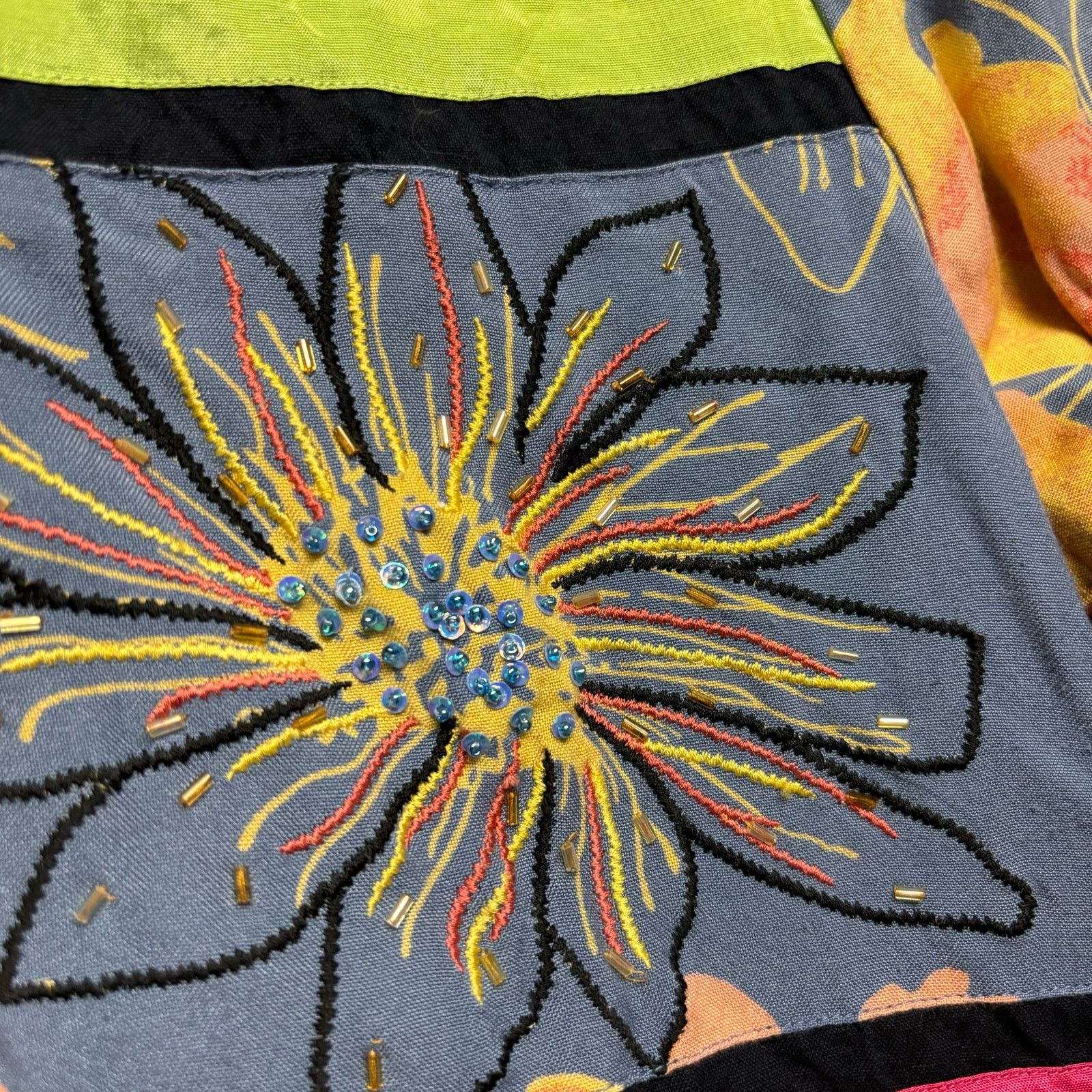 Other Art To Wear Blazer Patchwork Floral Boho Multicolor Boho Size M / US 6-8 / IT 42-44 - 9 Thumbnail