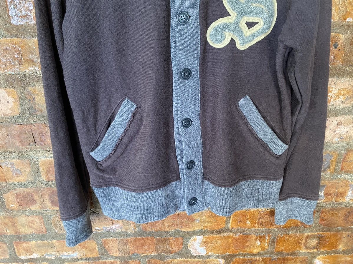 Japanese Brand × Schott 1990s Schott ''S" Patch knit heavy cardigan Size US S / EU 44-46 / 1 - 4 Thumbnail