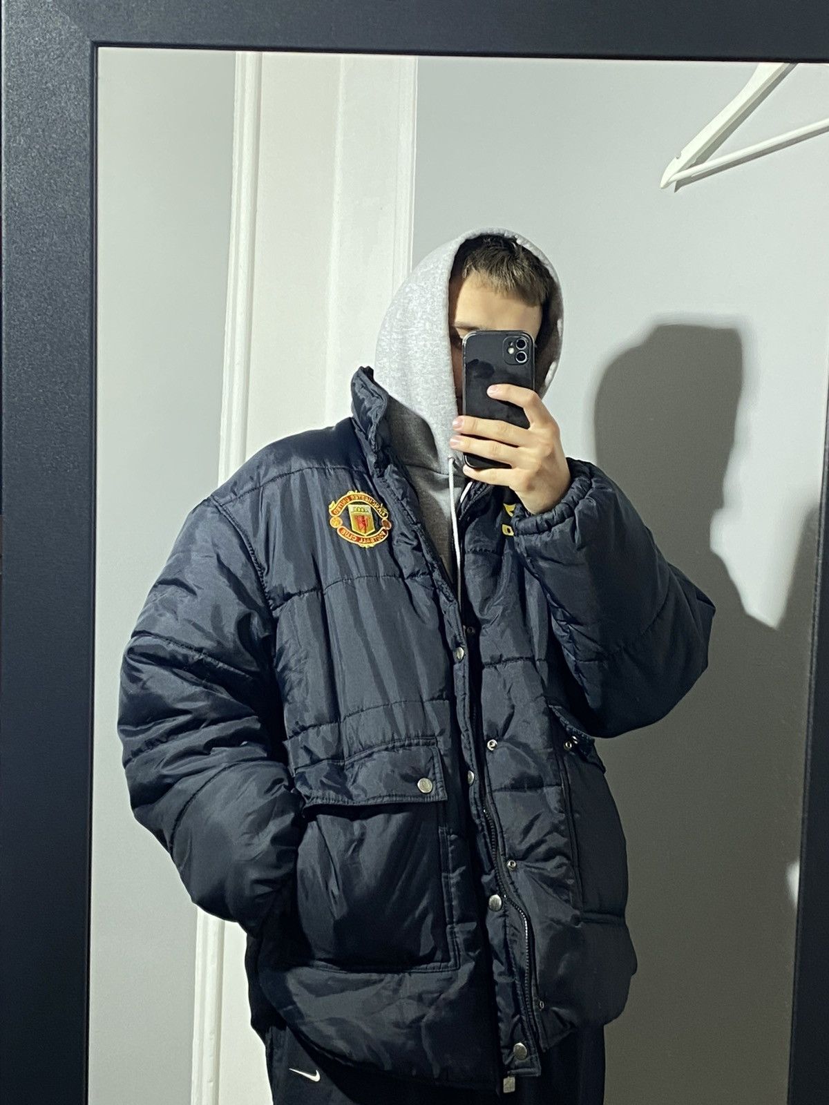 Umbro Vintage 1990s Umbro Manchester United Winter Padded Jacket Size US XL / EU 56 / 4 - 3 Thumbnail