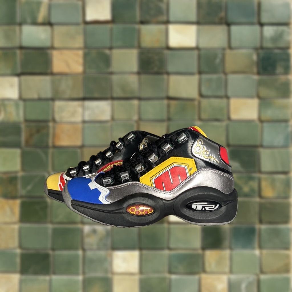 VINTAGE Reebok Iverson Basketball Shoes Men Power Rangers