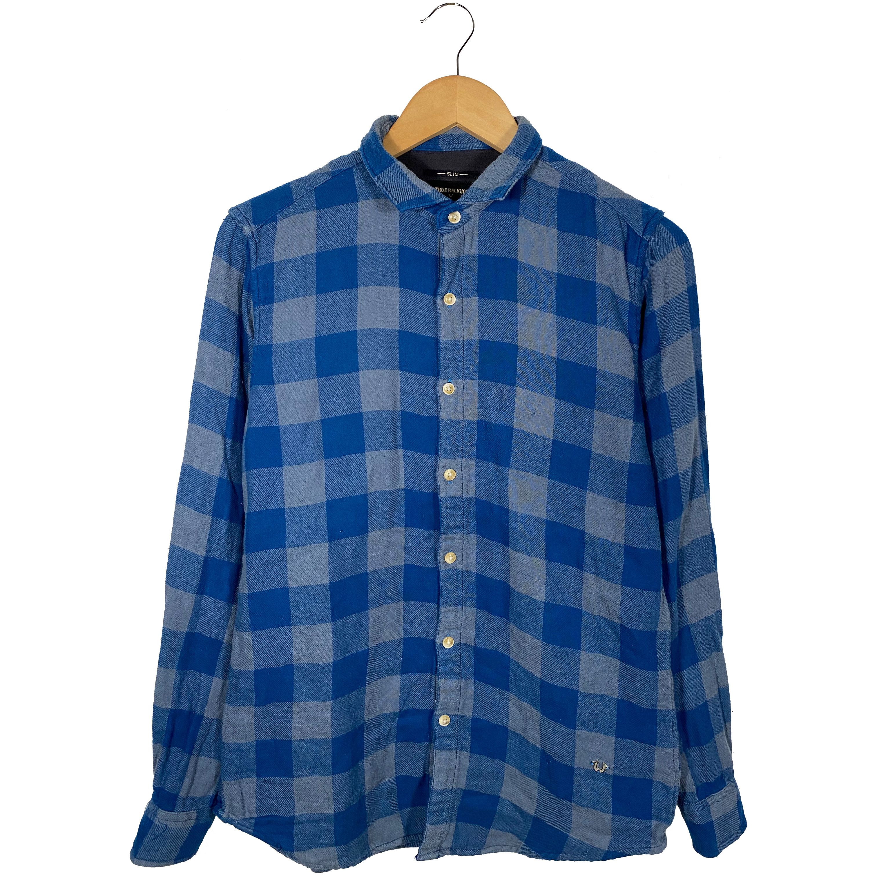 True Religion True Religion Blue Plaid Shirt Size S Size US S / EU 44-46 / 1 - 1 Thumbnail