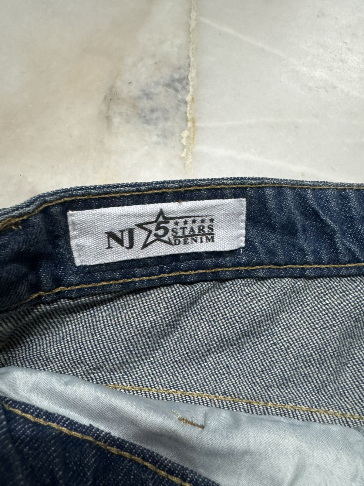 20471120 💥Insane Baggy💥NJ SUPER BAGGY POCKET BUSHPANTS BLEACH DENIM Size US 32 / EU 48 - 7 Thumbnail