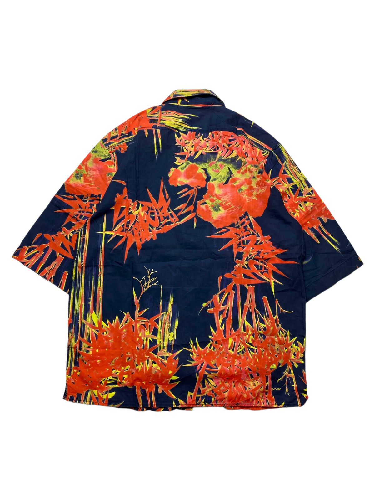 Diesel 2000s Diesel Punk - Thermal Bamboo Flower Button Shirt Size US M / EU 48-50 / 2 - 1 Thumbnail