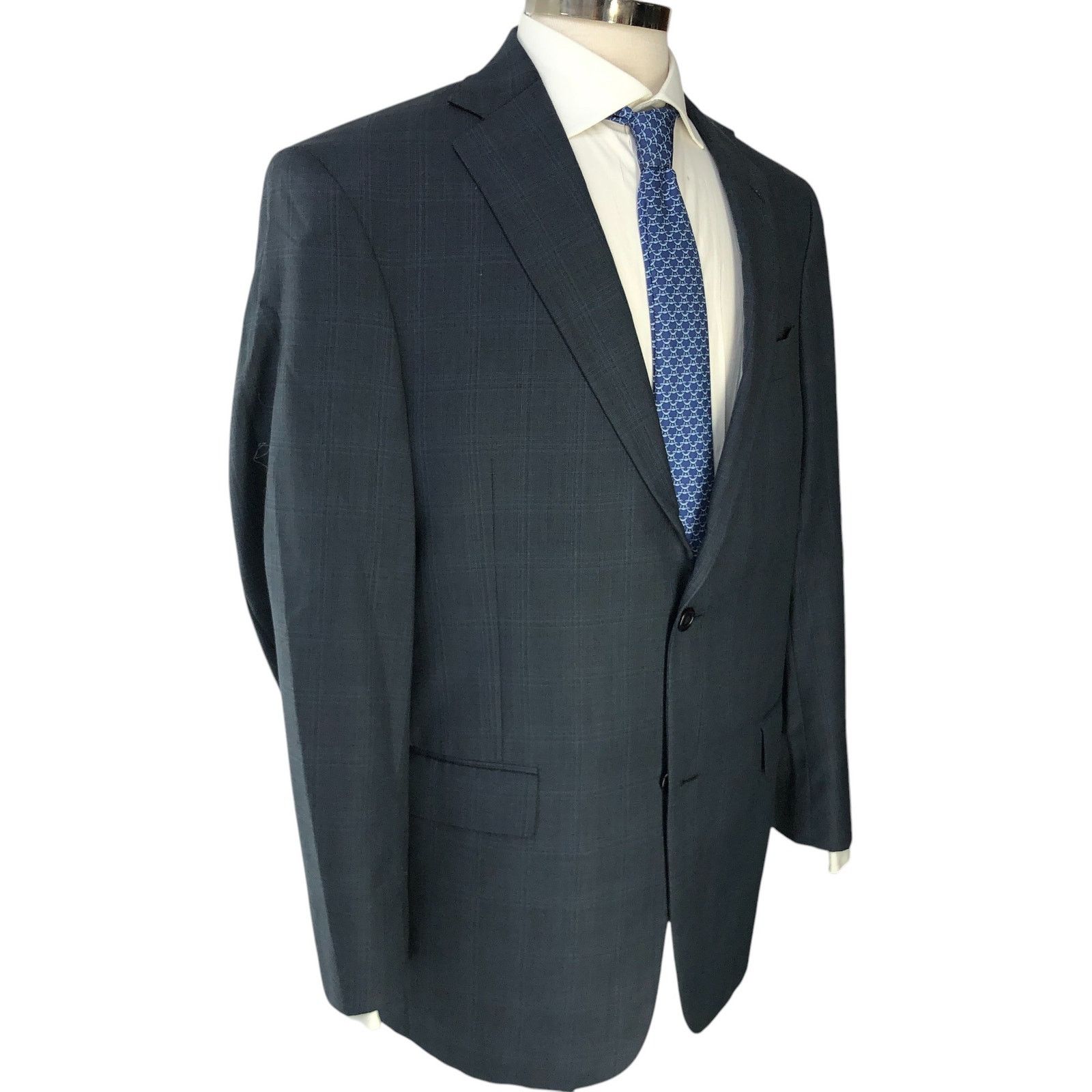 Hart Schaffner Marx Hart Schaffner Marx HSM Size 40R Sport Coat Windowpane Size 40R - 12 Thumbnail