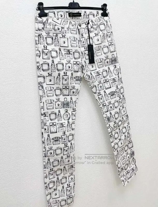 Versace Versace White Denim Casual Pants for Men . Size US 26 / EU 42 - 3 Thumbnail