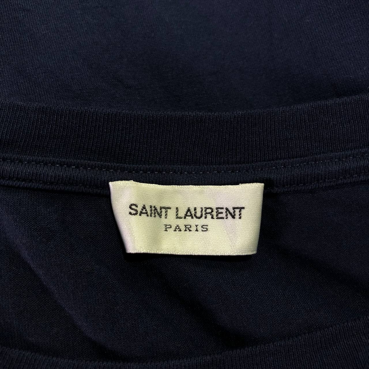 Saint Laurent Paris Saint Laurent Paris Logo tee Size US M / EU 48-50 / 2 - 4 Thumbnail
