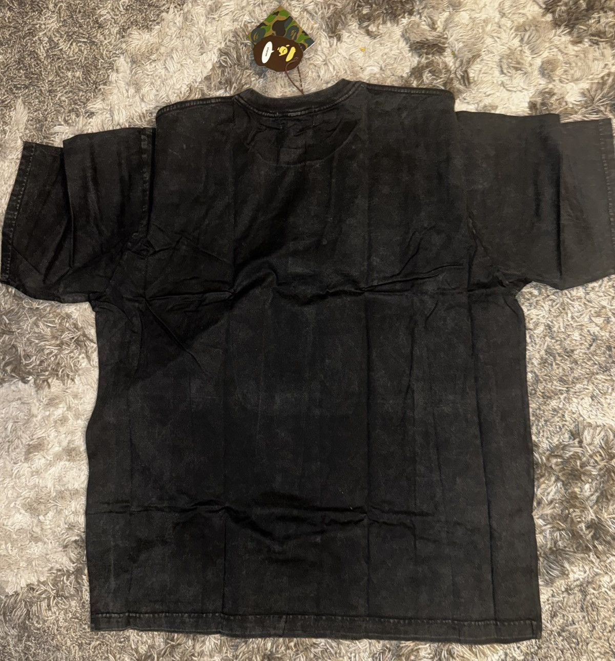 Bape BAPE OVERDYED COLLEGE TEE IN BLACK WASH (XXL) Size US XXL / EU 58 / 5 - 4 Thumbnail