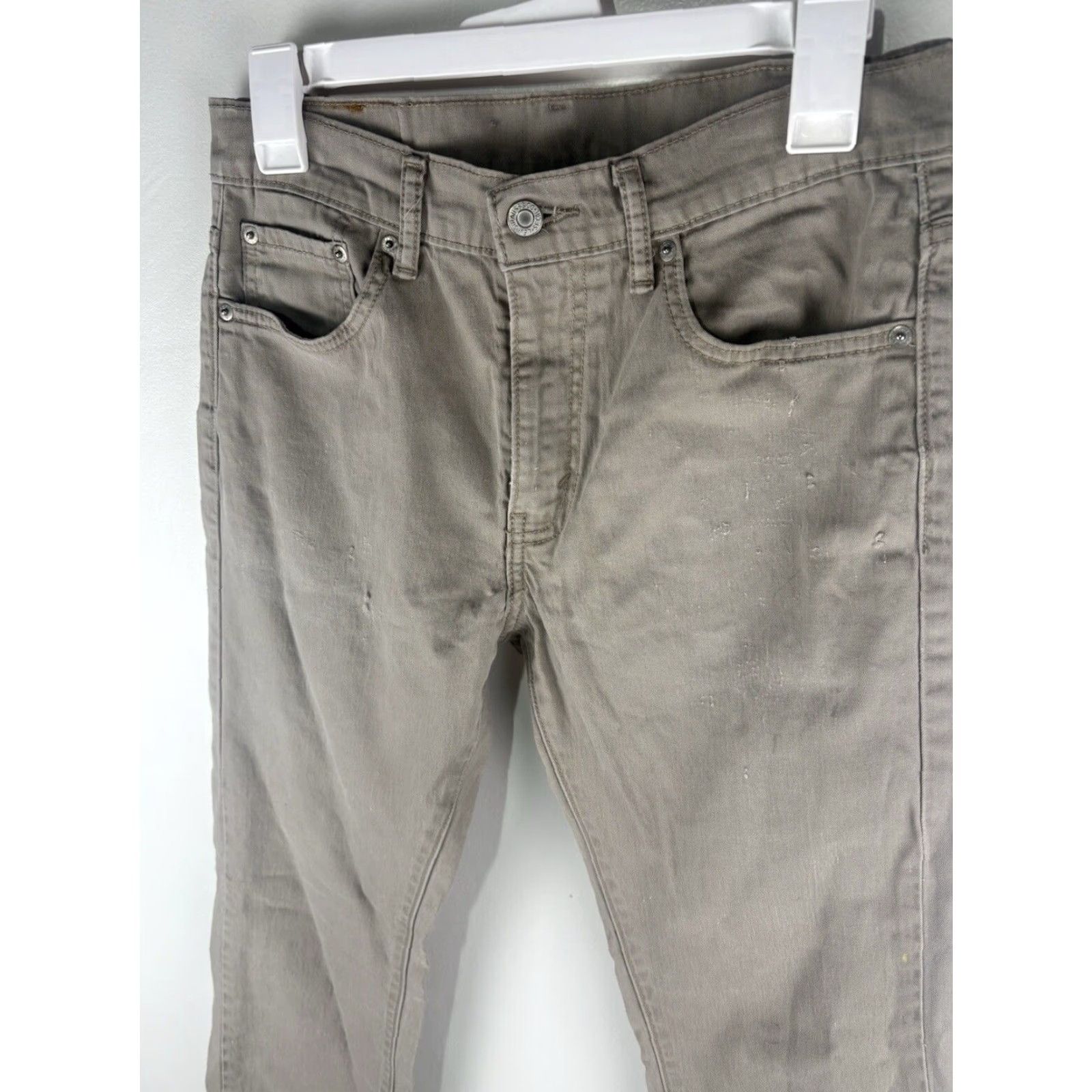 Levi's Levi's 513 Men's Light Brown Wash Jeans Size 30X32 Stretch Denim Straight Fit Casual Size US 30 / EU 46 - 2 Thumbnail