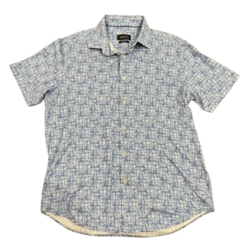 BUGATCHI Bugatchi Miles Diamond Print OoohCotton Short Sleeve Shirt Size US L / EU 52-54 / 3 - 4 Thumbnail
