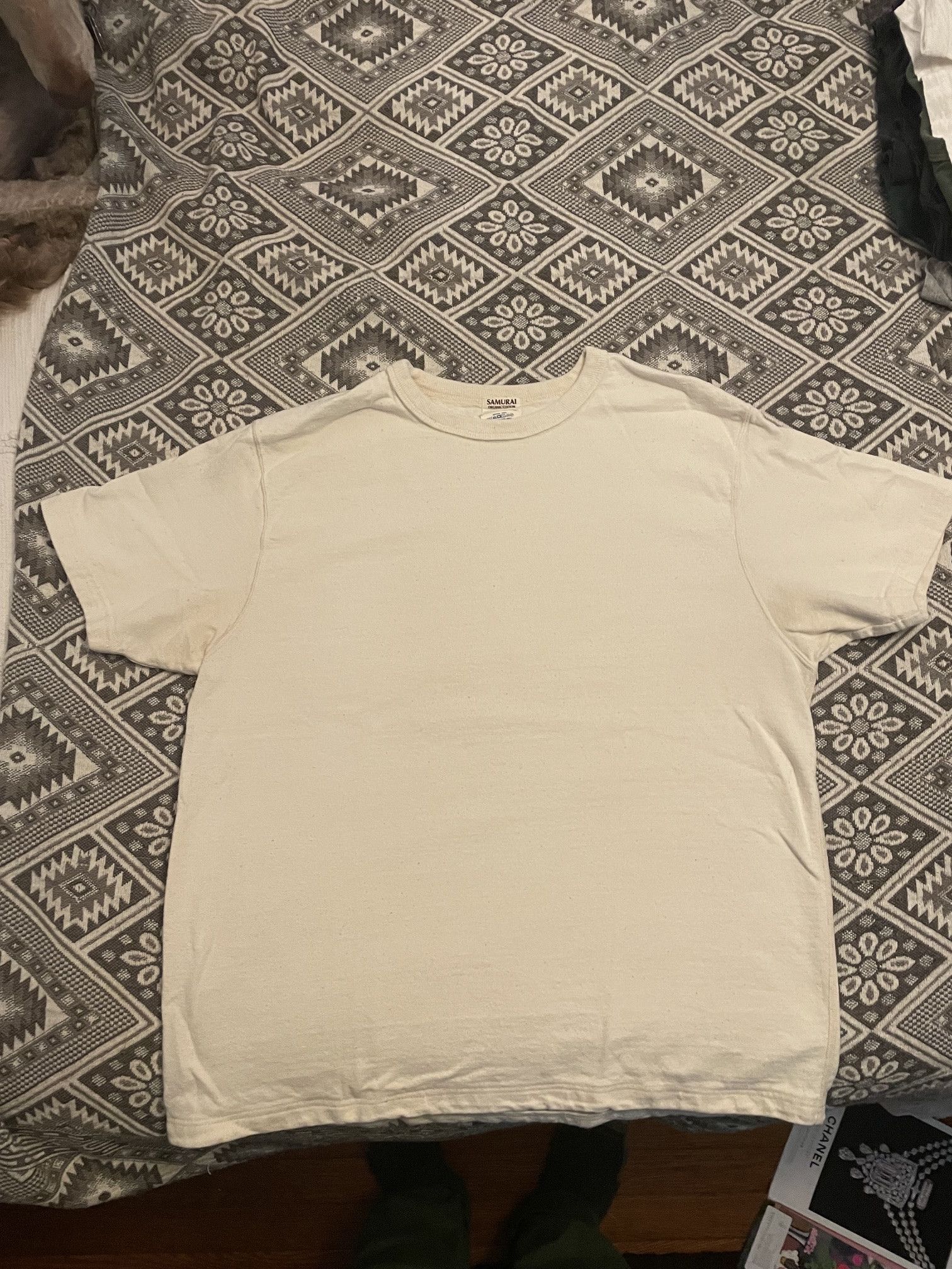 Samurai Jeans Two Samurai SJST-SC01 Shirts - Natural and Kuromame Size US L / EU 52-54 / 3 - 5 Thumbnail