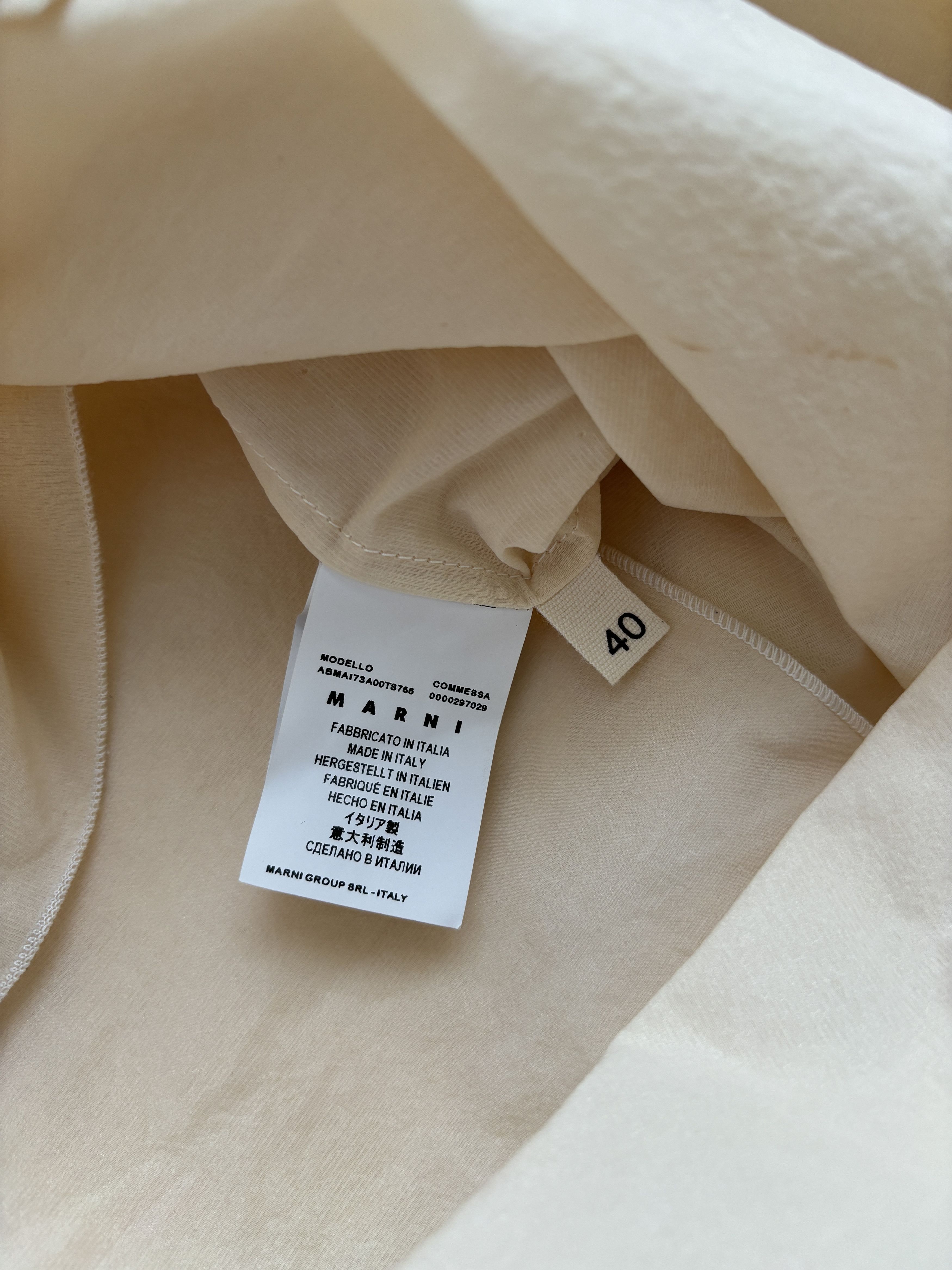 Marni ⚡️QUICK SALE⚡️Marni Ivory Organza Mini Dress Size S / US 4 / IT 40 - 4 Thumbnail