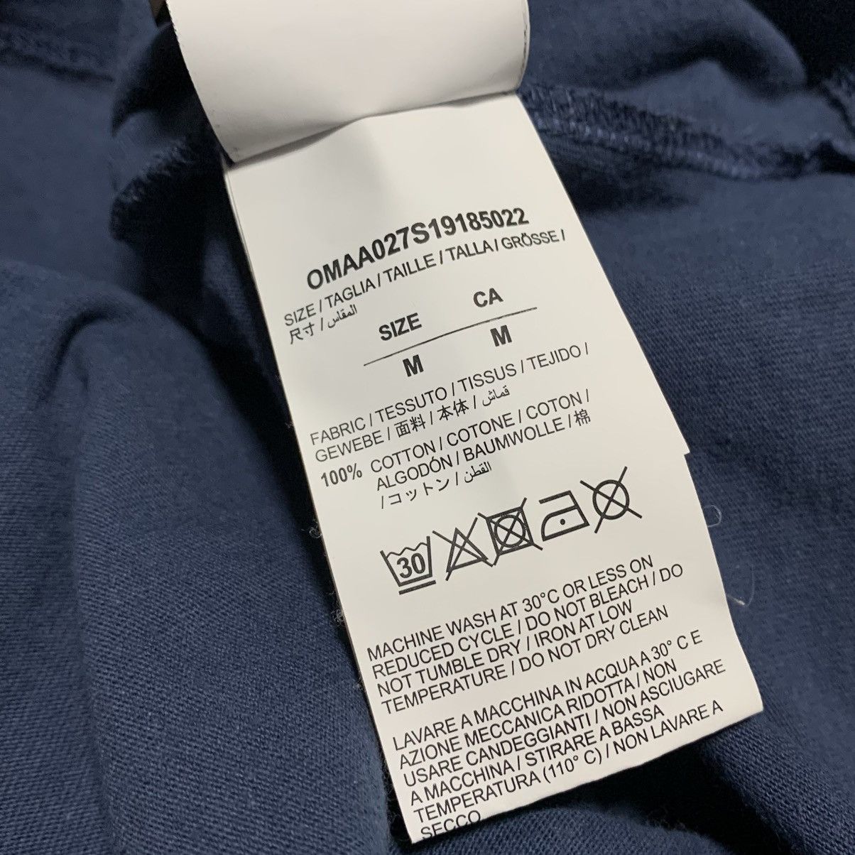 Off-White Off White Medium Logo Blue Tee Virgil Abloh Size US M / EU 48-50 / 2 - 7 Thumbnail