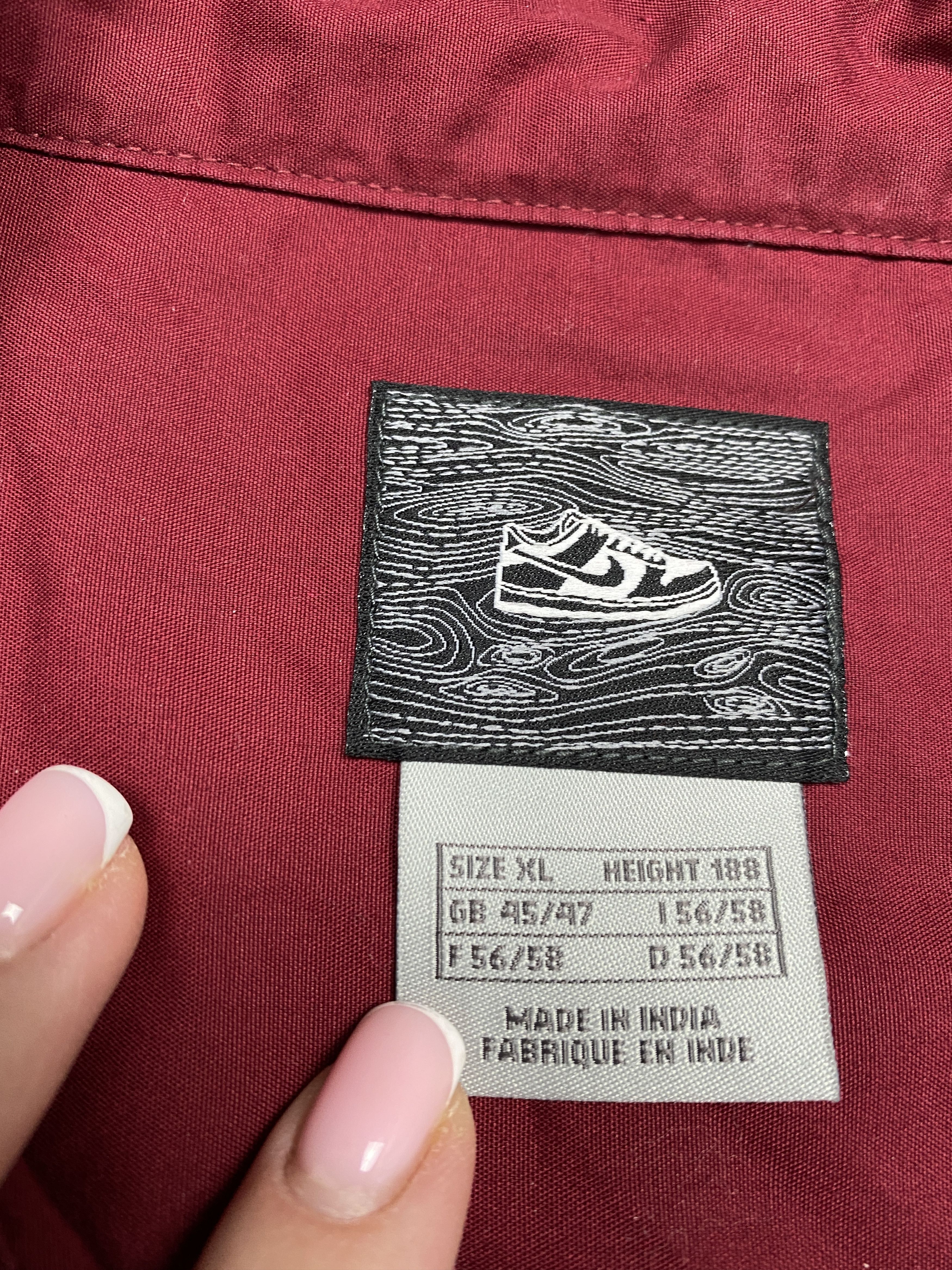 Nike × Vintage Nike Vintage Mens Long Sleeve Shirt Y2K Size US XL / EU 56 / 4 - 4 Thumbnail