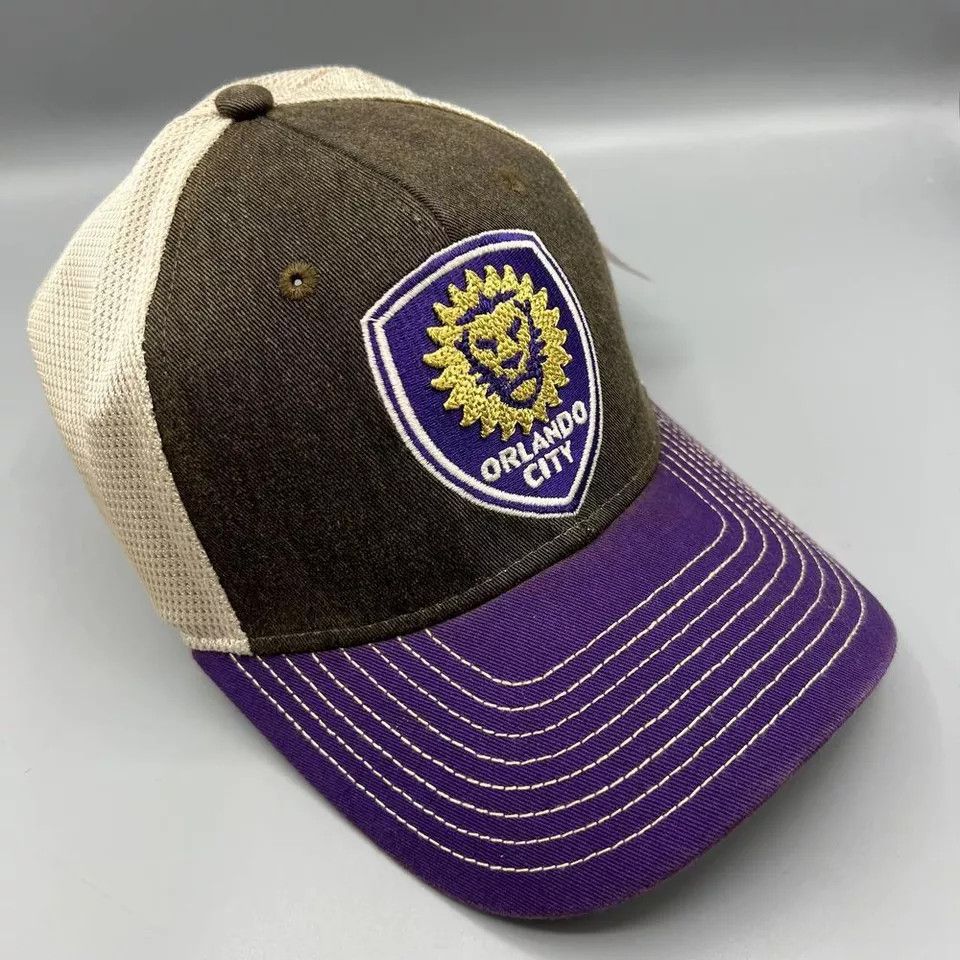 Adidas Orlando City Trucker Hat Men Black Purple Adidas Snap Back Size ONE SIZE - 7 Thumbnail