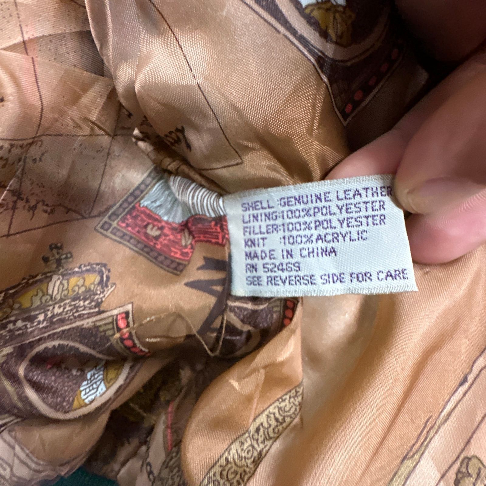 Other Vintage International Leather Green Bomber Jacket Large Size US L / EU 52-54 / 3 - 8 Thumbnail